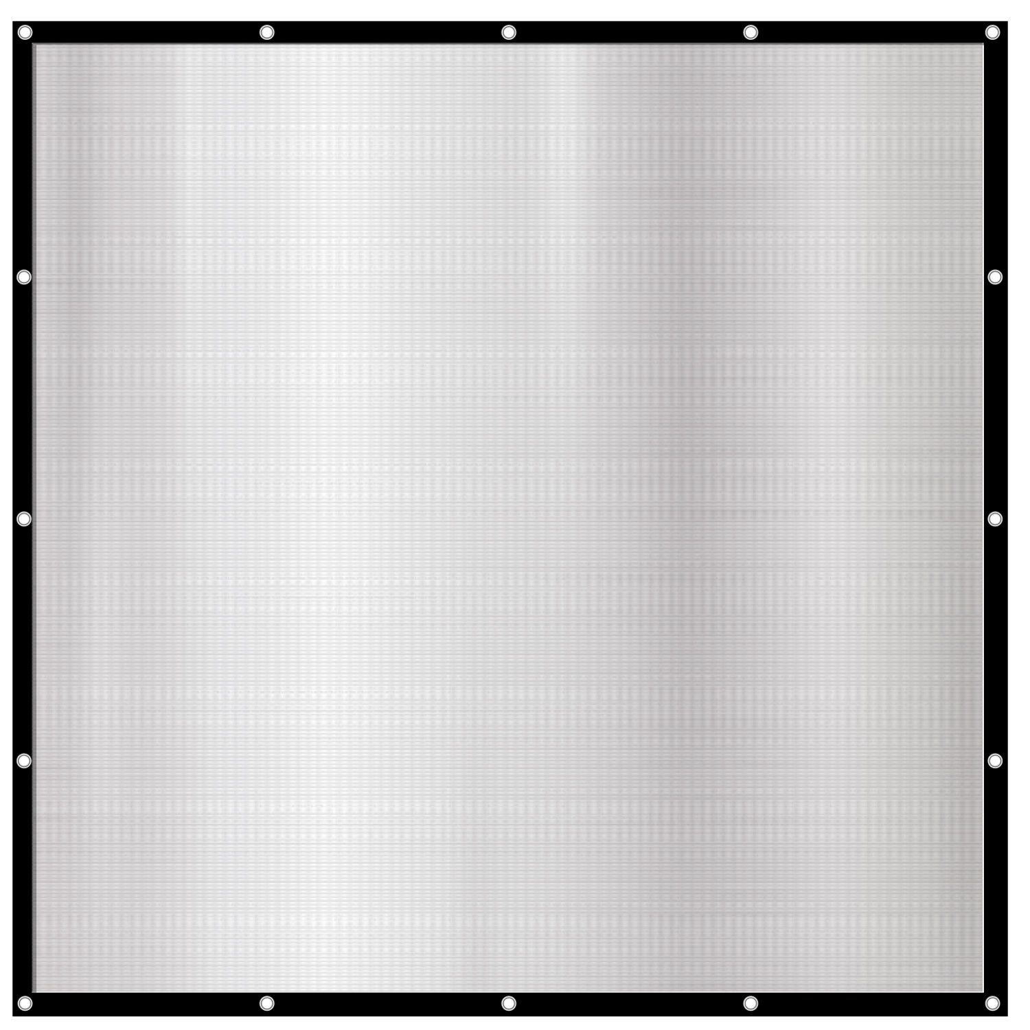 AMANKA Sonnensegel 2 x 2 m Alu Schattennetz für Auto & Garten - Alunetz mit Hitzeschutz, Aluminium Sonnenschutz Plane - Schattenspender für Hund & Camping