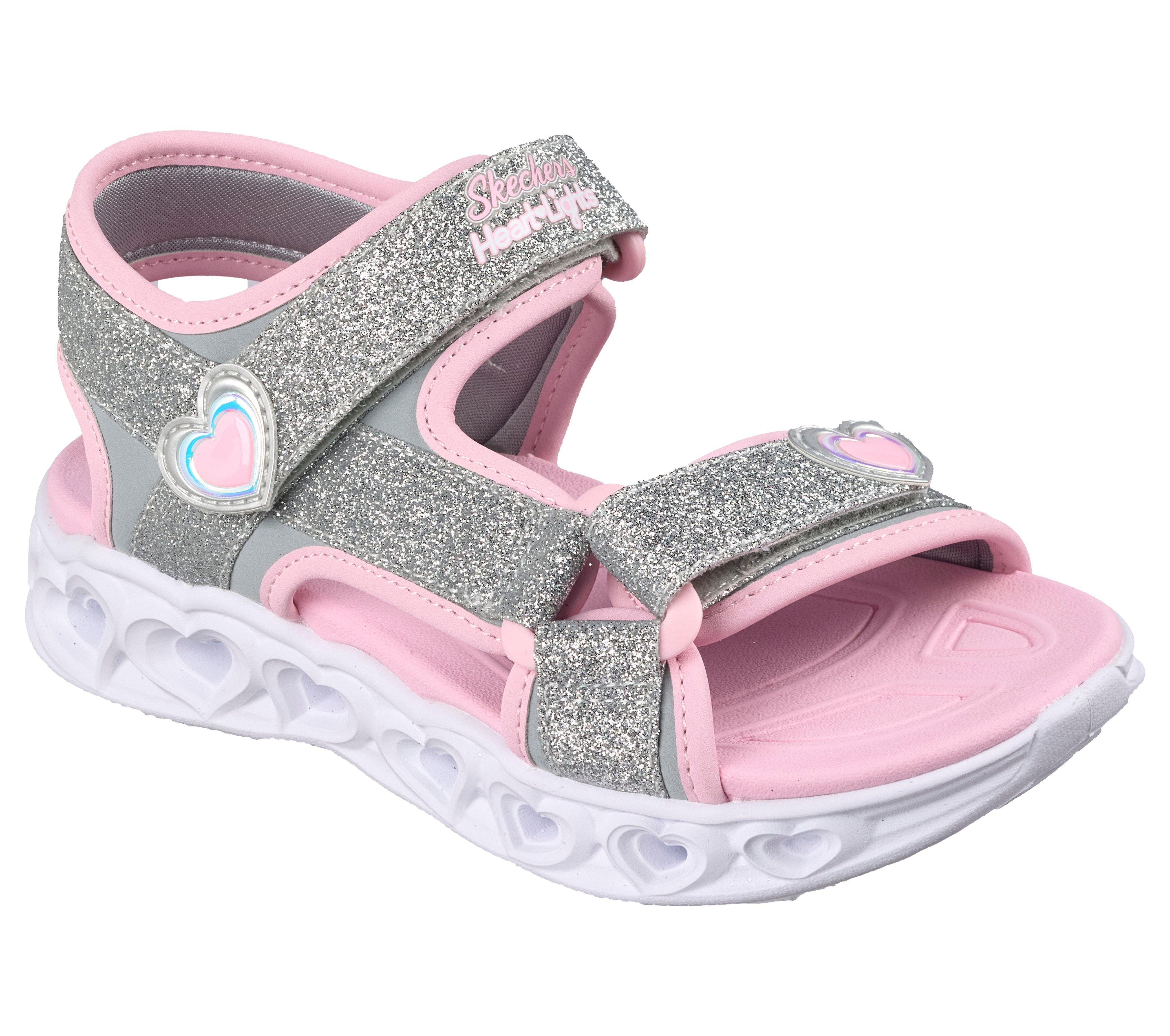 Skechers HEART LIGHTS SANDALS Sandale Sommerschuh mit Klettverschluss, Größenschablone zum Download