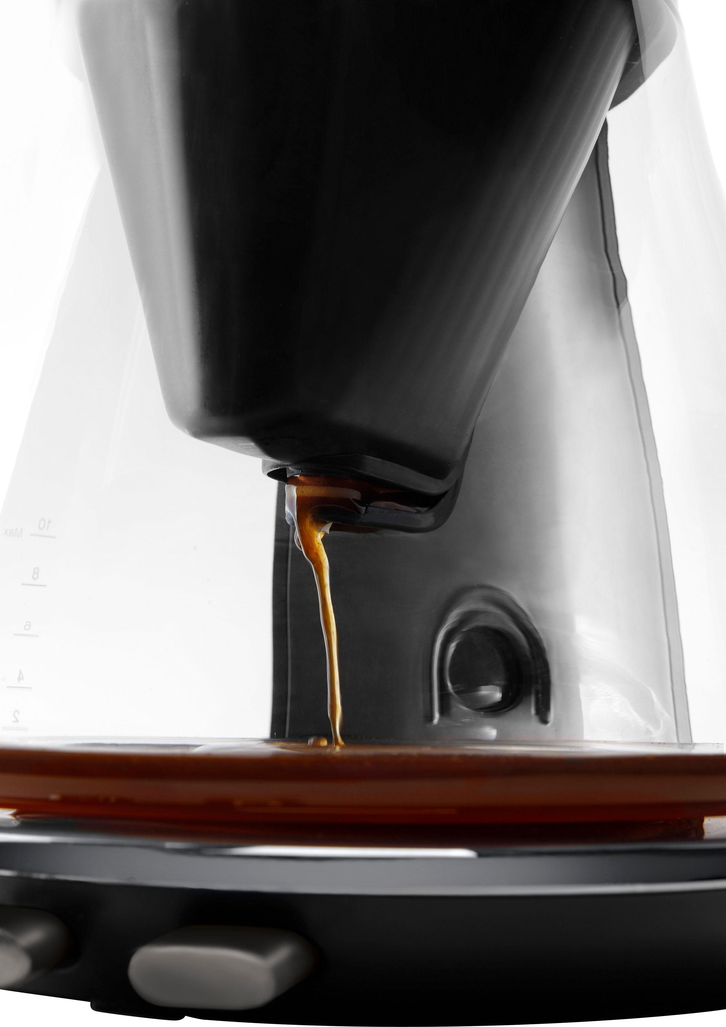 De'Longhi Filterkaffeemaschine Clessidra ICM 17210, Standard 1,25l Kaffeekanne, nach zertifiziertem Papierfilter, ECBE