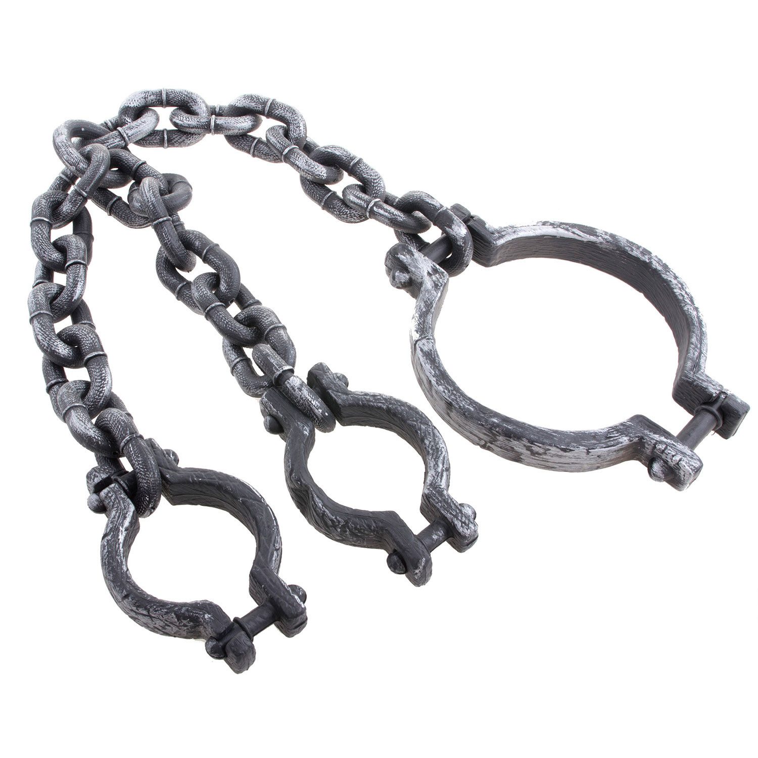 Funny Fashion Blaster Riesen Handschellen für Kopf und Hände - 104 cm