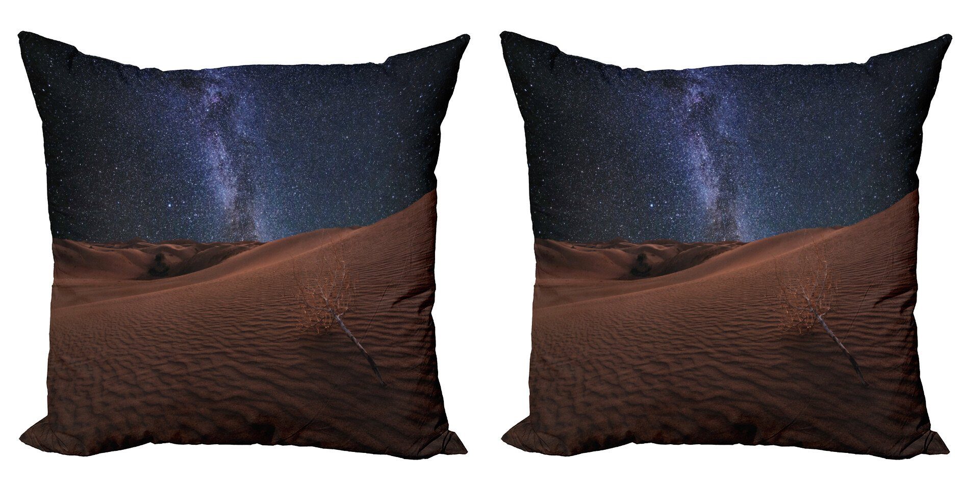 Kissenbezüge Modern Accent Doppelseitiger Digitaldruck, Abakuhaus (2 Stück), Platz Wüste Lunar Leben auf dem Mars | Kissenbezüge