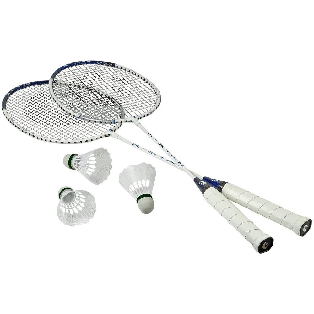 Best Sporting Badmintonschläger 200 XT Badminton Set, 2 Badminton Schläger 3 Bälle inklusive Tragetasche, (5-tlg)