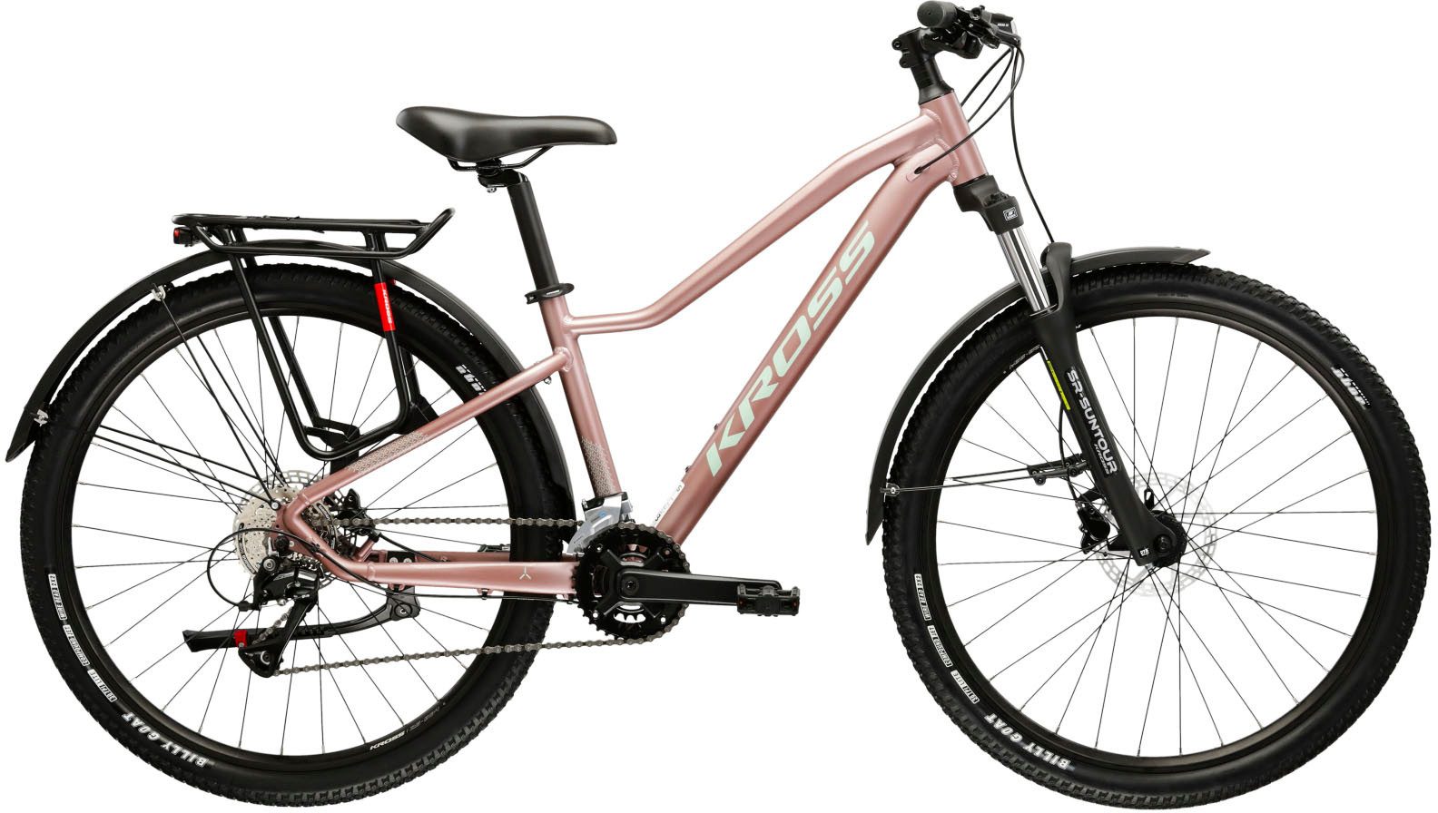 Kross Mountainbike Damen Hardtail Lea 4.0 EQ, 16 Gang Shimano ACERA M3020 Schaltwerk, Kettenschaltung