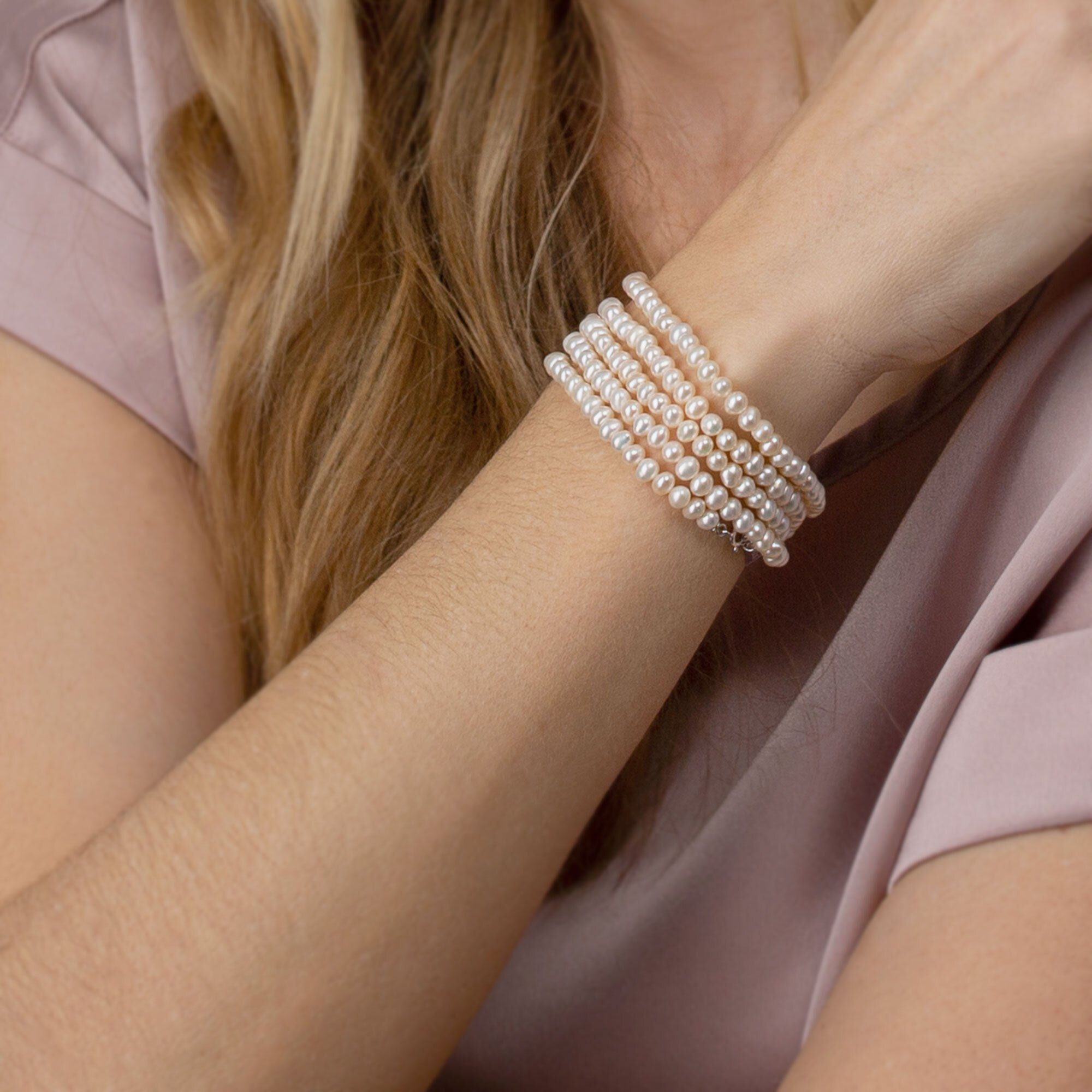 MOE silber/weiße AILORIA Silber/weiße armband-halskette Armband-Halskette Perle Armband perle,