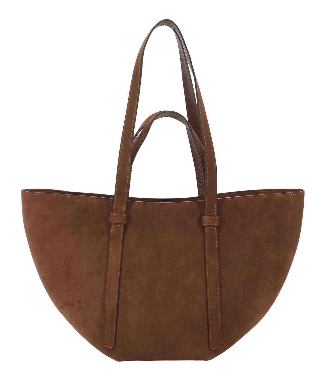 Abro Schultertasche Shopper Cosmo (Set, 2-tlg), aus echtem Rindsleder