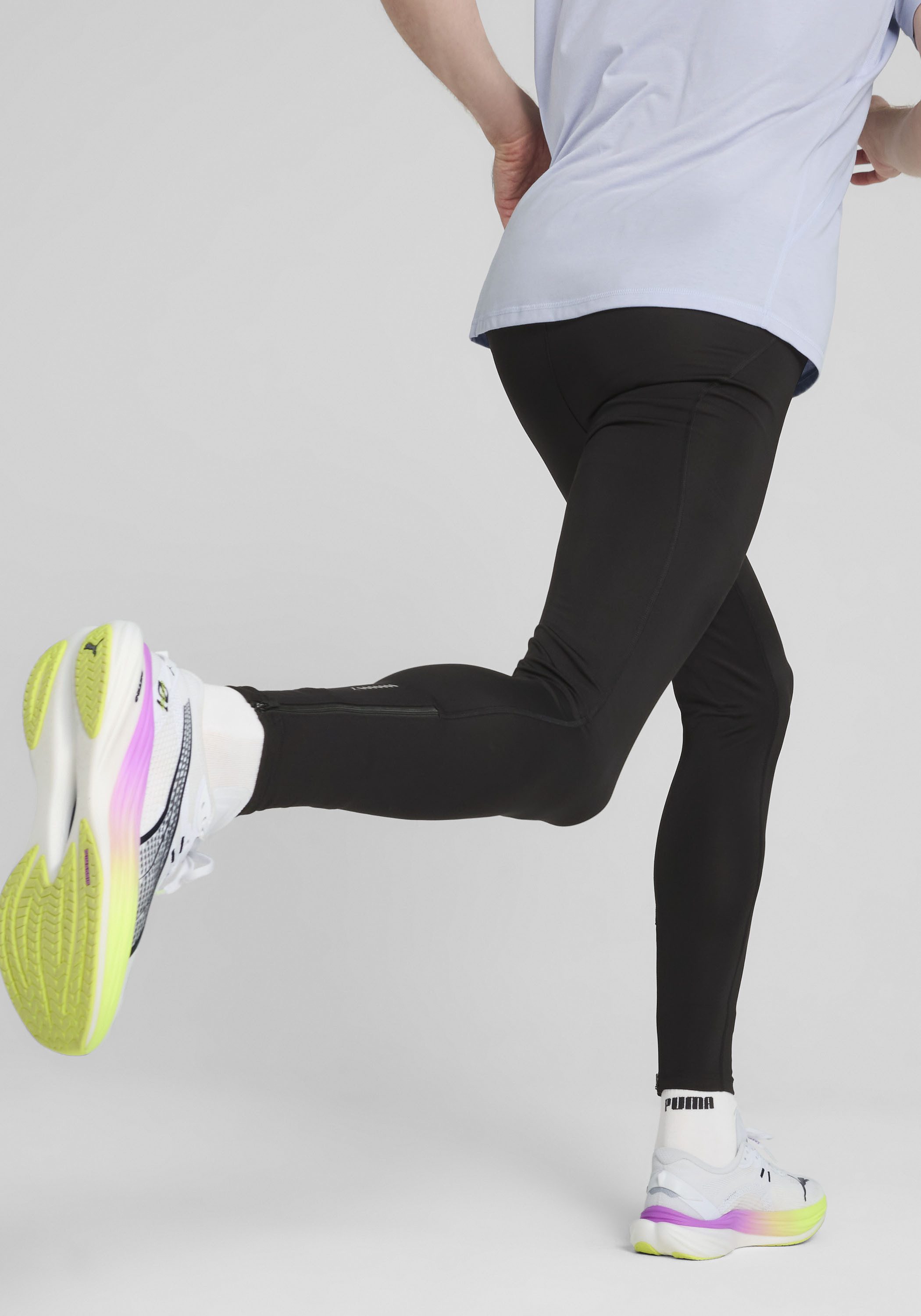 PUMA Lauftights M RUN VELOCITY FL TIGHT mit DryCELL Technologie, atmungsaktiv, Slim Fit, mit Gesäßtasche