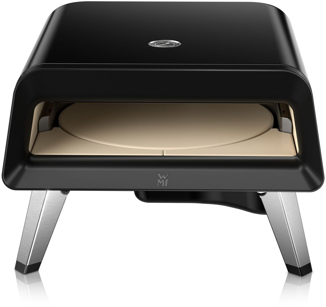 WMF Pizzaofen Pizzaiolo Pro, Gaspizzaofen, knusprige Ergebnisse in 90 Sekunden, automatische Drehmechanik, hochwertiger Pizzastein, inkl.Pizzaschaufel