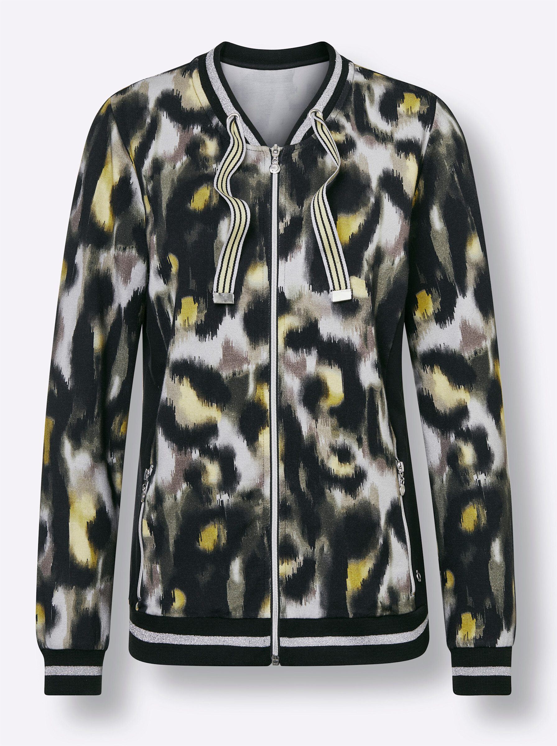 Trainingsjacke Modal-Viskose-Jacke Langarm