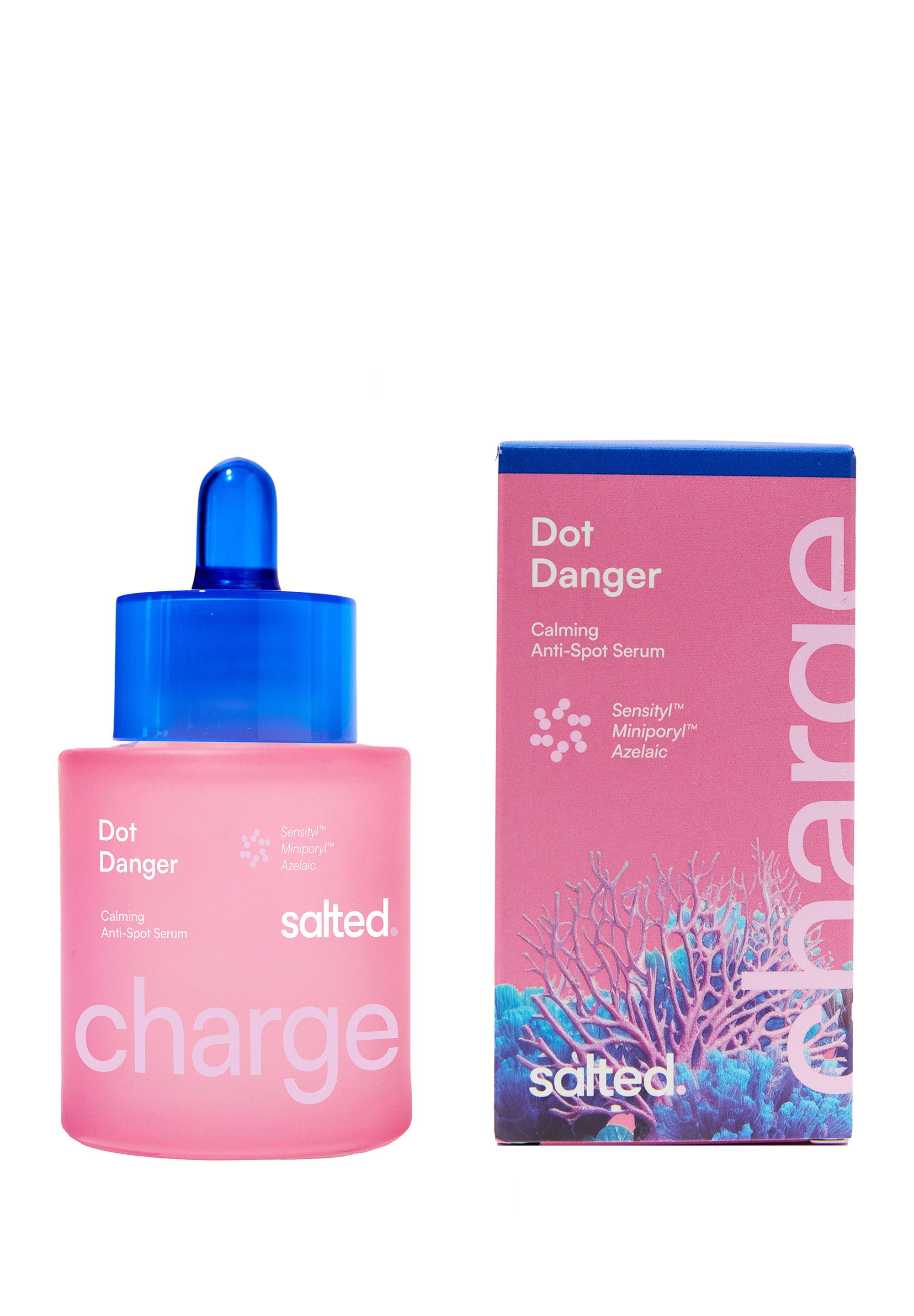 salted. Gesichtsserum Beruhigendes Serum gegen Unreinheiten Dot Danger, Anti-Pickel Serum, sanft aber effektiv, nicht austrocknend