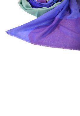 Blue Chilli Schal Enthüllter Premium-Wollschal mit abstrakter Pracht, Abstrakte Brillanz, lebendige Farbtöne, unverwechselbar
