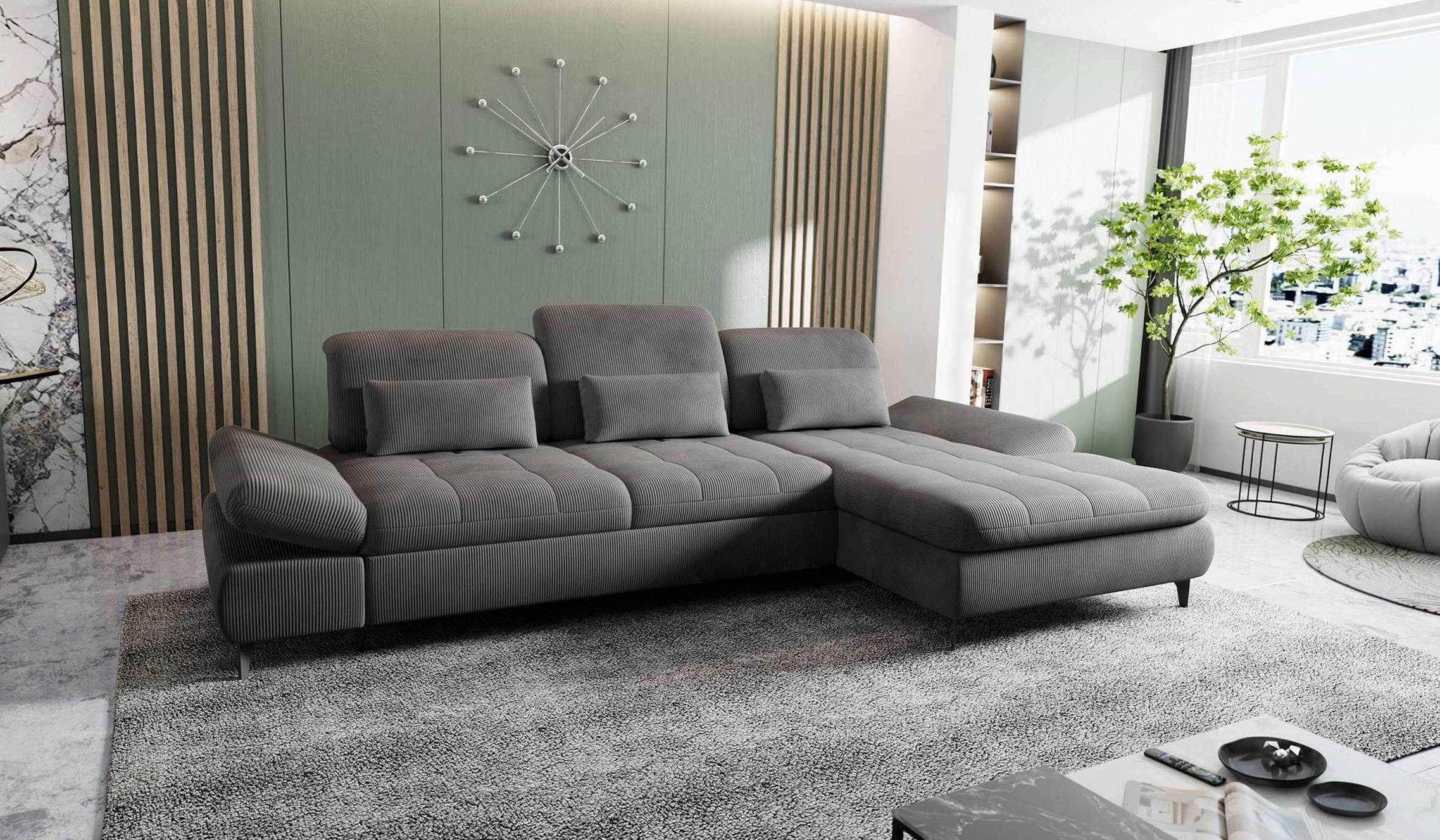 Hygger Möbelhaus Ecksofa „Nola“ L-Form mit günstig online kaufen
