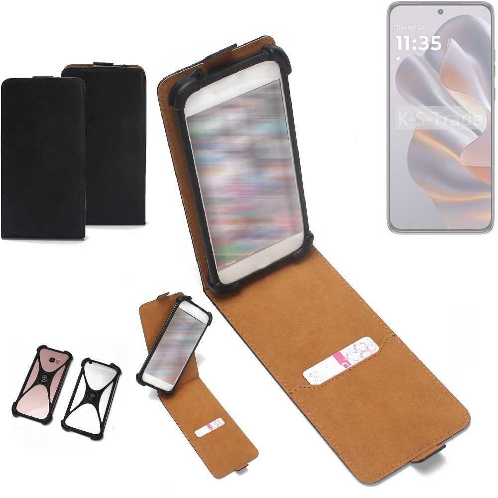 K-S-Trade Handyhülle für Motorola Edge 50 Neo, Handyhülle Schutzhülle Hülle Case Cover Flip Style Bumper