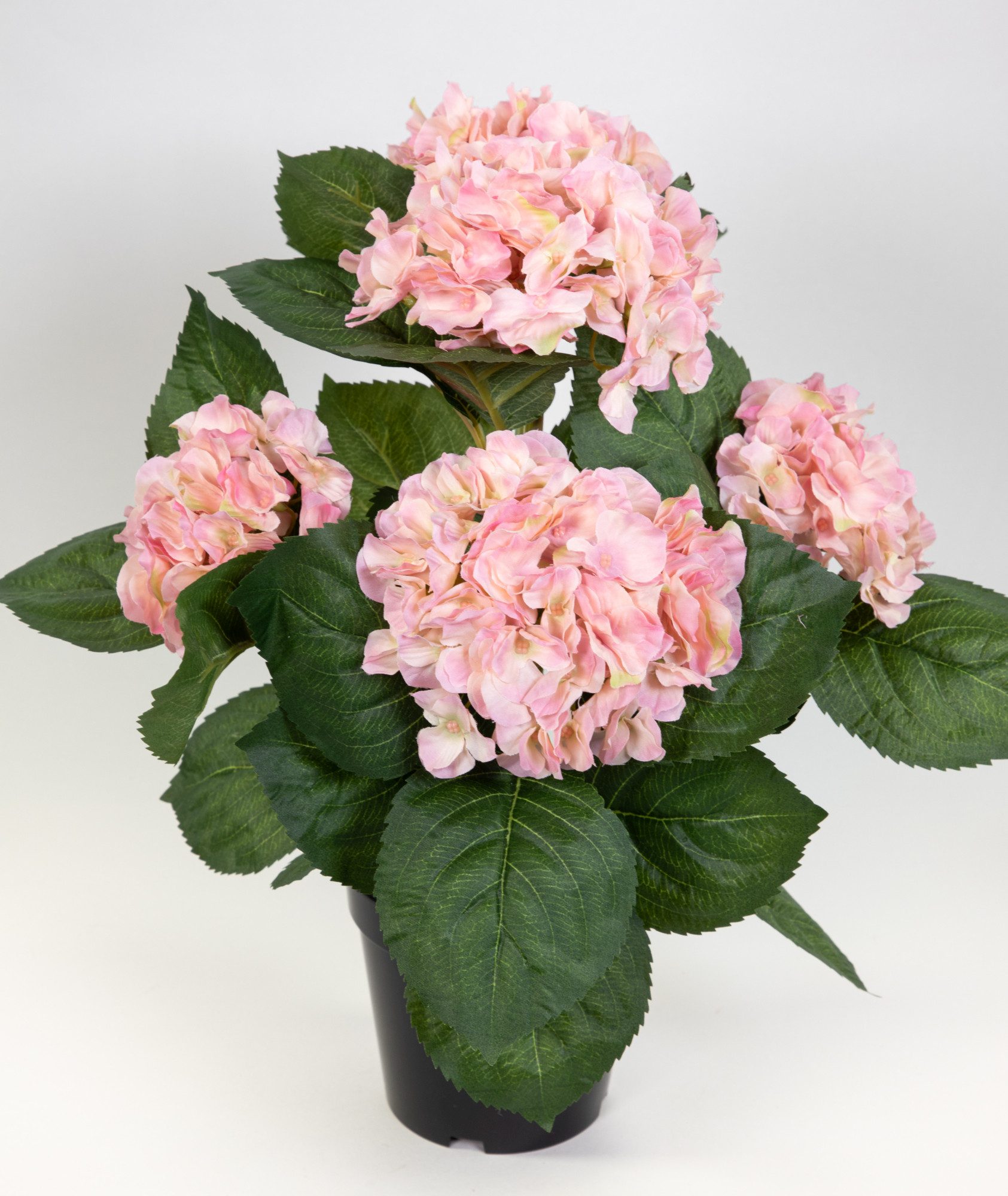 Kunstblume Hortensienbusch Deluxe 42cm im Topf günstig online kaufen