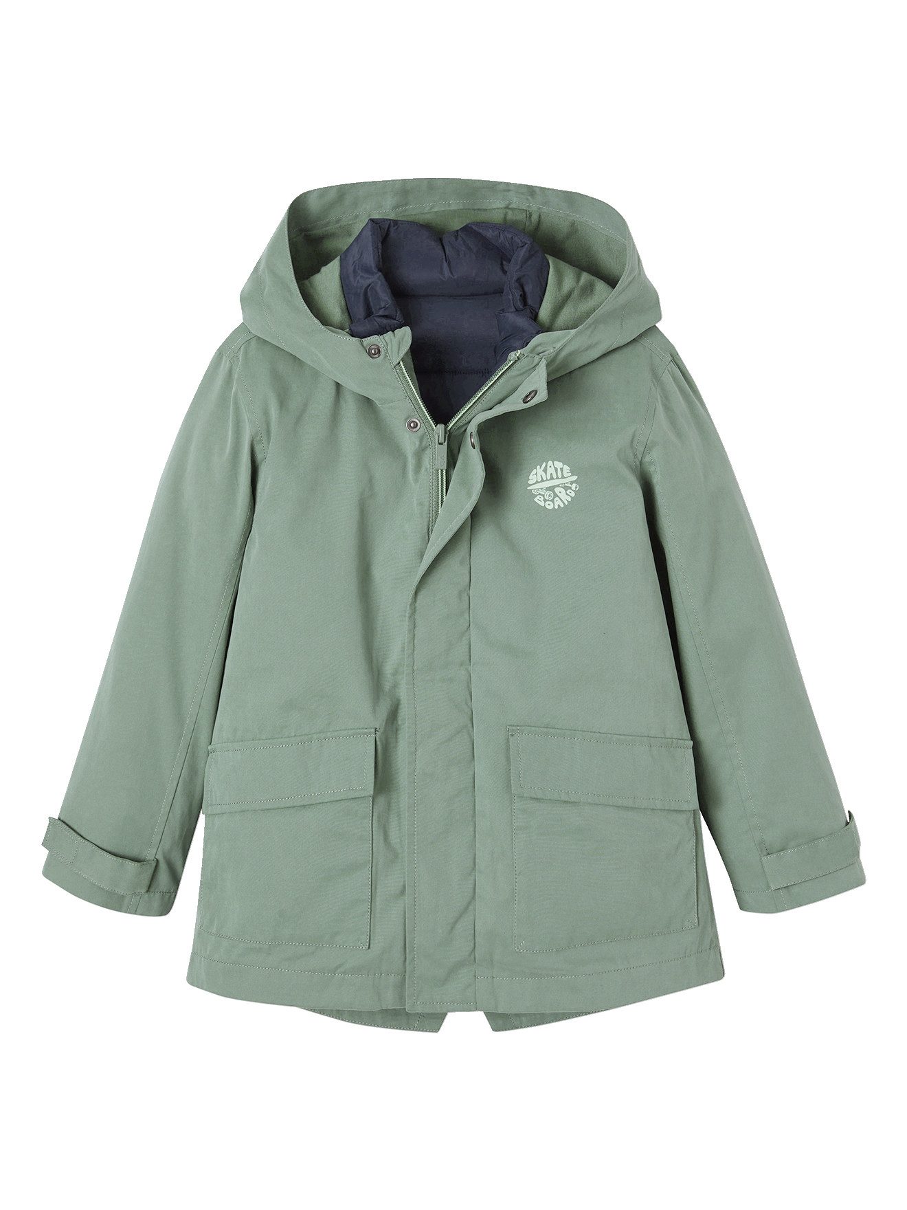 Parka Jungen-Jacke mit Recycling-Polyester