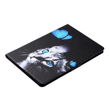 Wigento Tablet-Hülle Für Lenovo Tab M10 10.1 Zoll X605F X505 Motiv 3 Tablet Tasche Kunst Leder Hülle Etuis