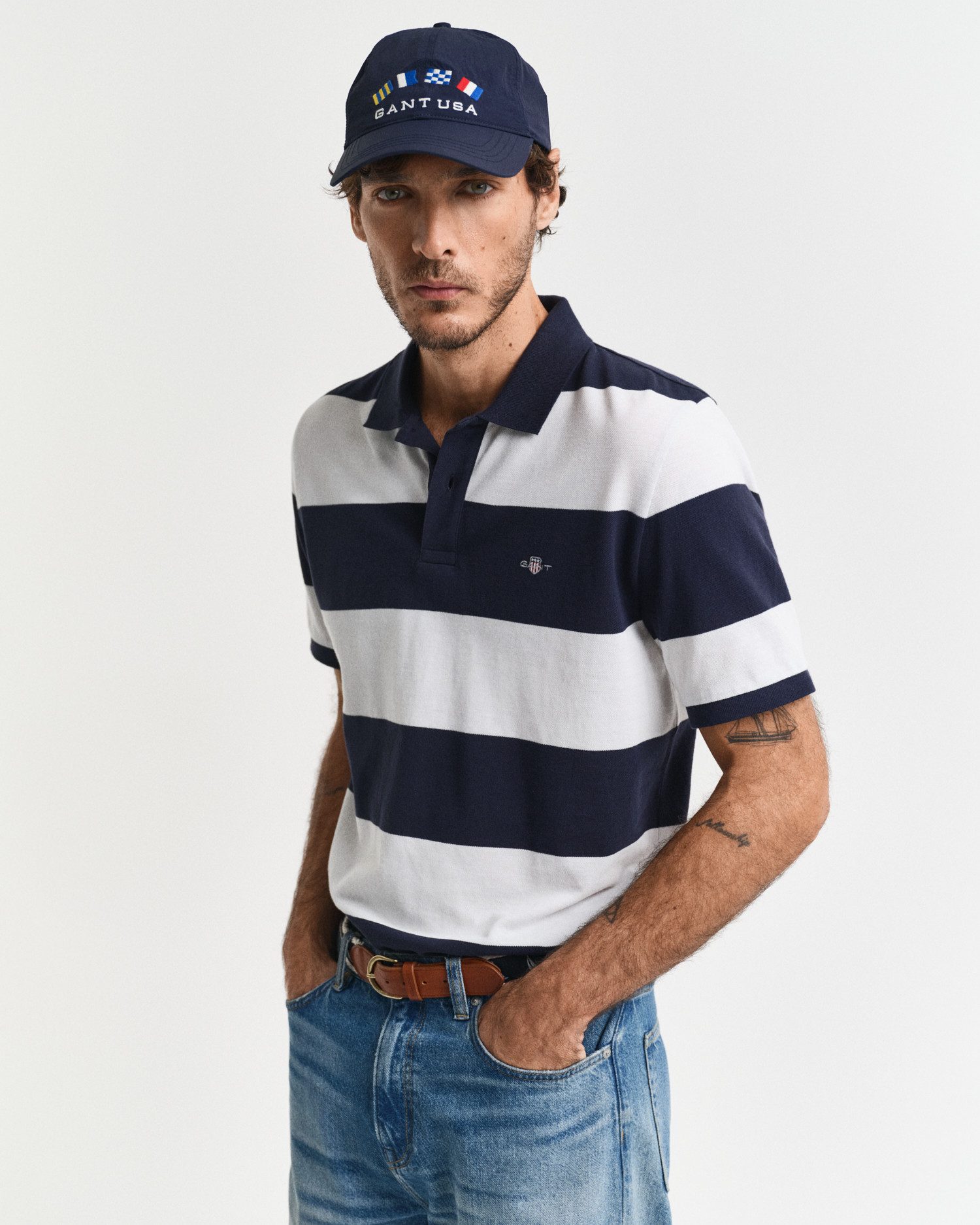 Gant Poloshirt BLOCK STRIPE Regular fit mit Polokragen