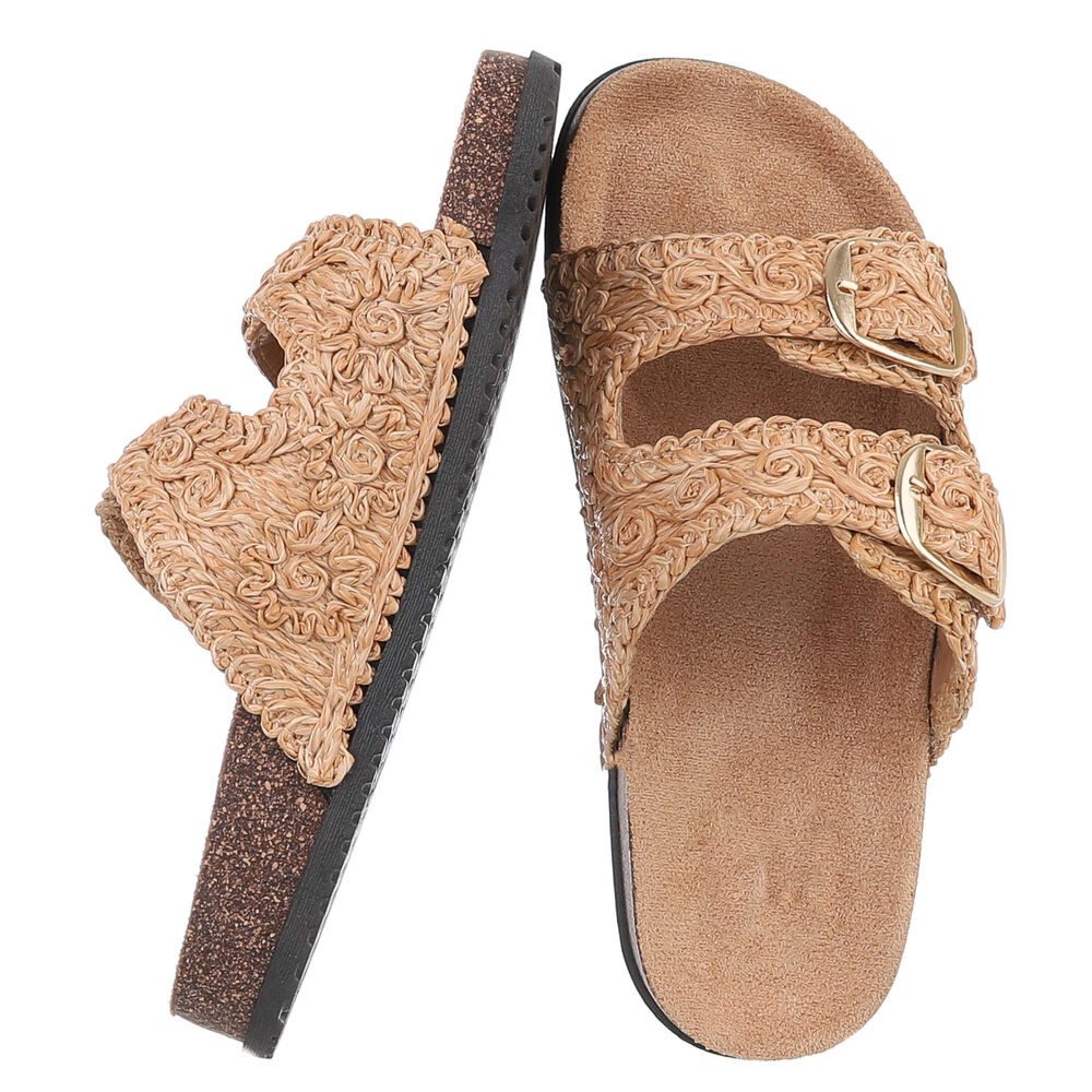 Ital-Design Stylische Damen Sandalen mit Doppelschnalle günstig online kaufen