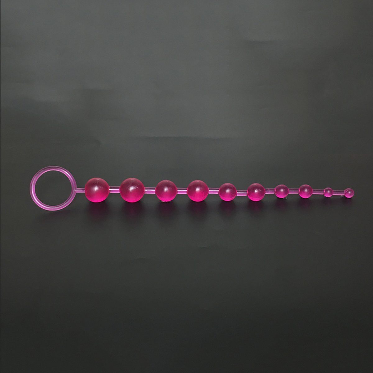 TPFSecret Analkette für Männer und Frauen, ergonomische große 29,5cm Anal Kette, mit 10 Perlen, und unterschiedlichem Durchmesser - Farbe: Lila