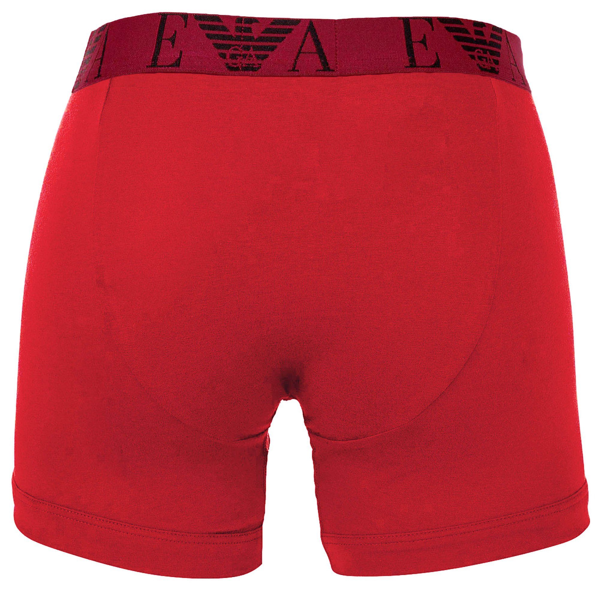 Emporio Armani Boxer Herren Boxershort 3er Pack Baumwolle BOLD MONOGRAM (Packung, 3er Pack)