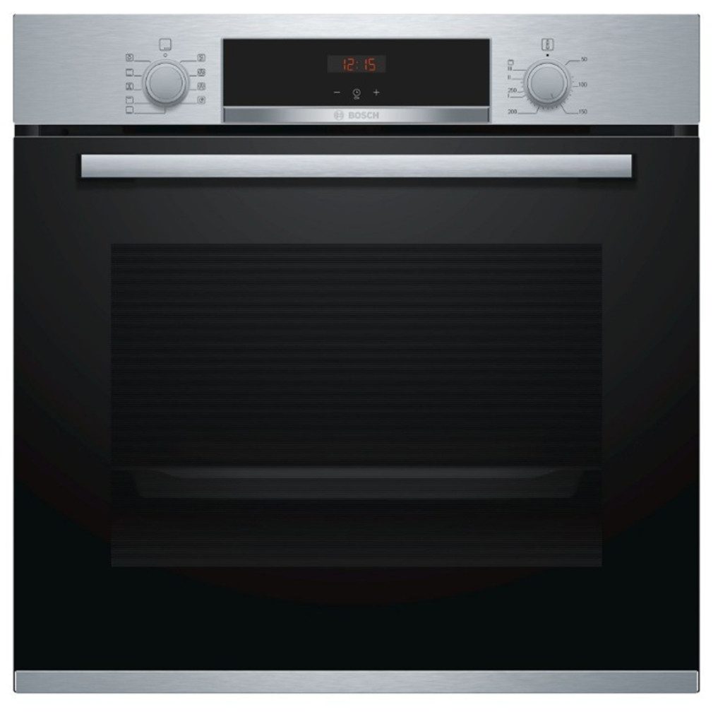 BOSCH Backofen-Set Gasherd Herdset Autark BOSCH Elektro Backofen + GAS Glas Kochfeld