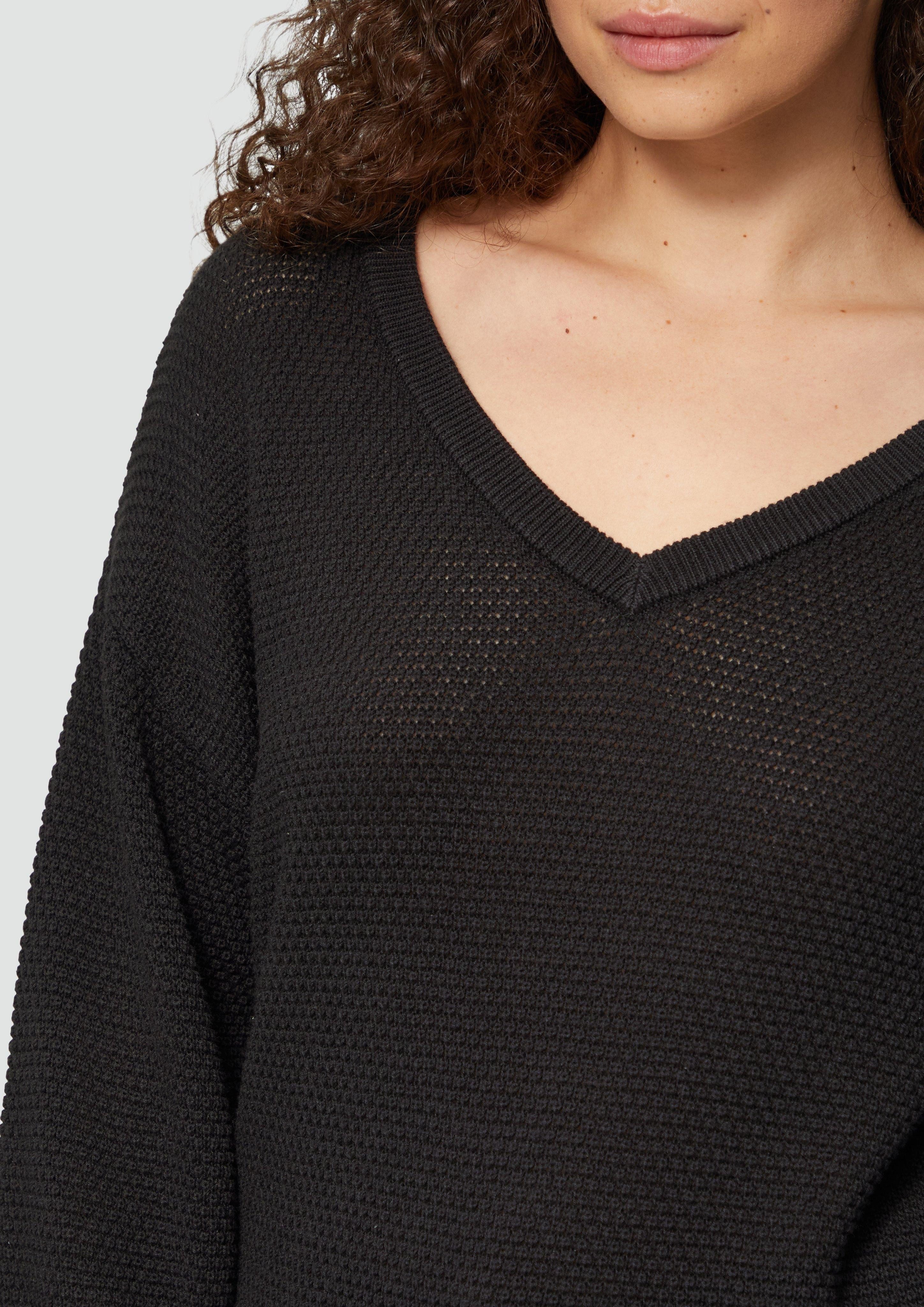 QS Strickpullover Pullover mit Strukturmuster und günstig online kaufen