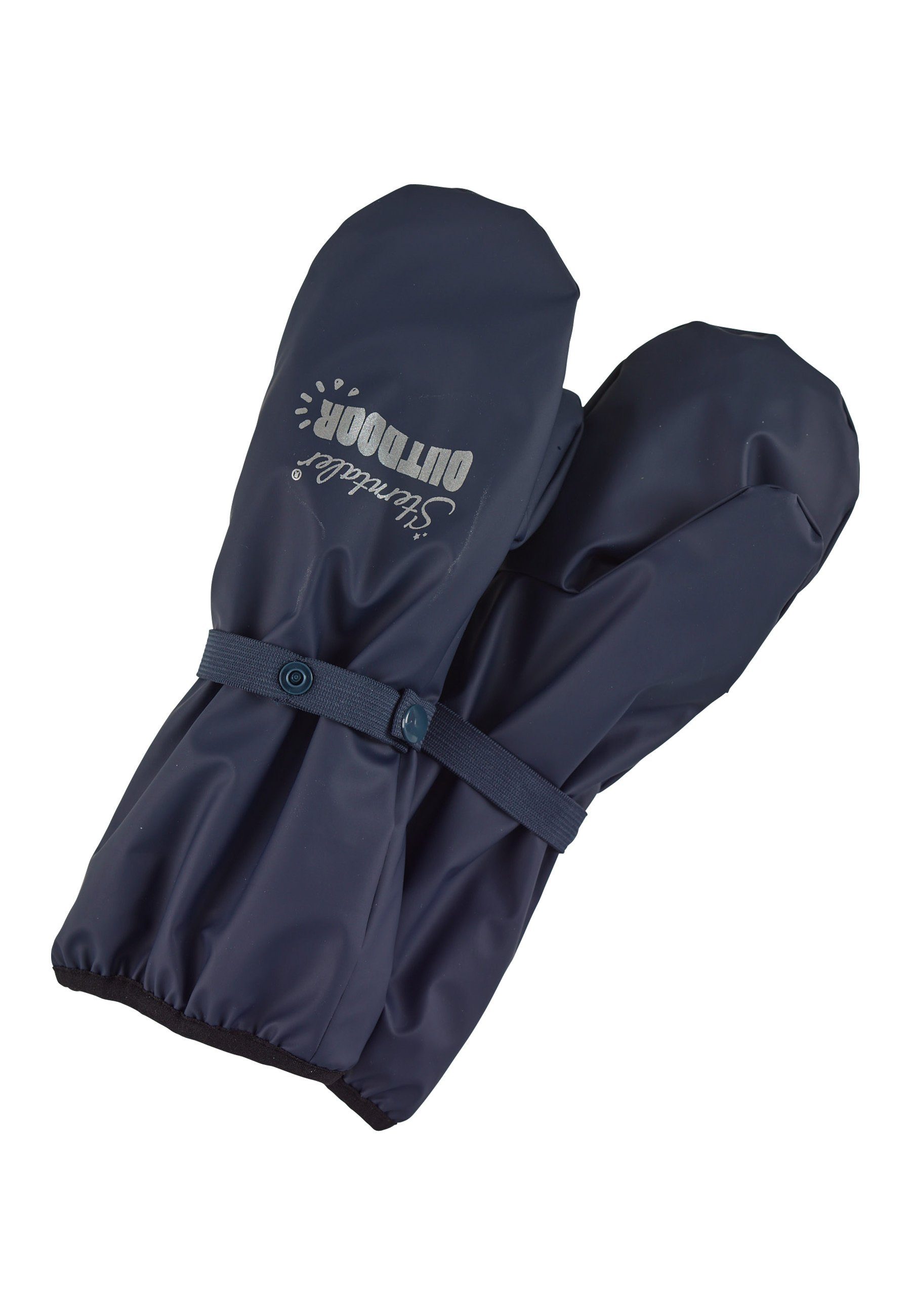 Sterntaler® Fäustlinge Stulpen-Handschuh (1-St) Wasserdichter Handschuh mit Stulpe, reflektierendem Logo & Druckknopf