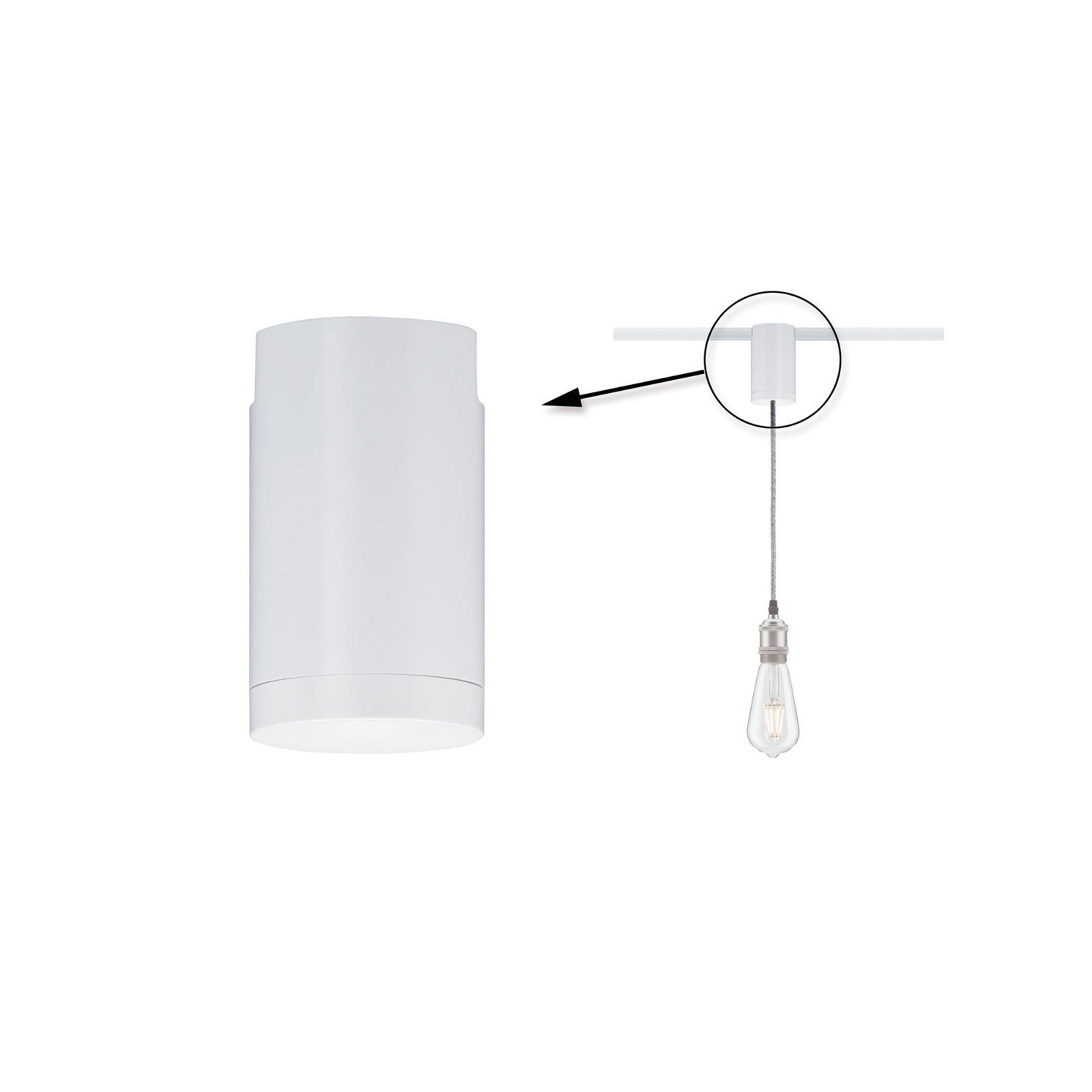 Paulmann Schienensystem-Einspeiser URail Pendeladapter Universal max. günstig online kaufen