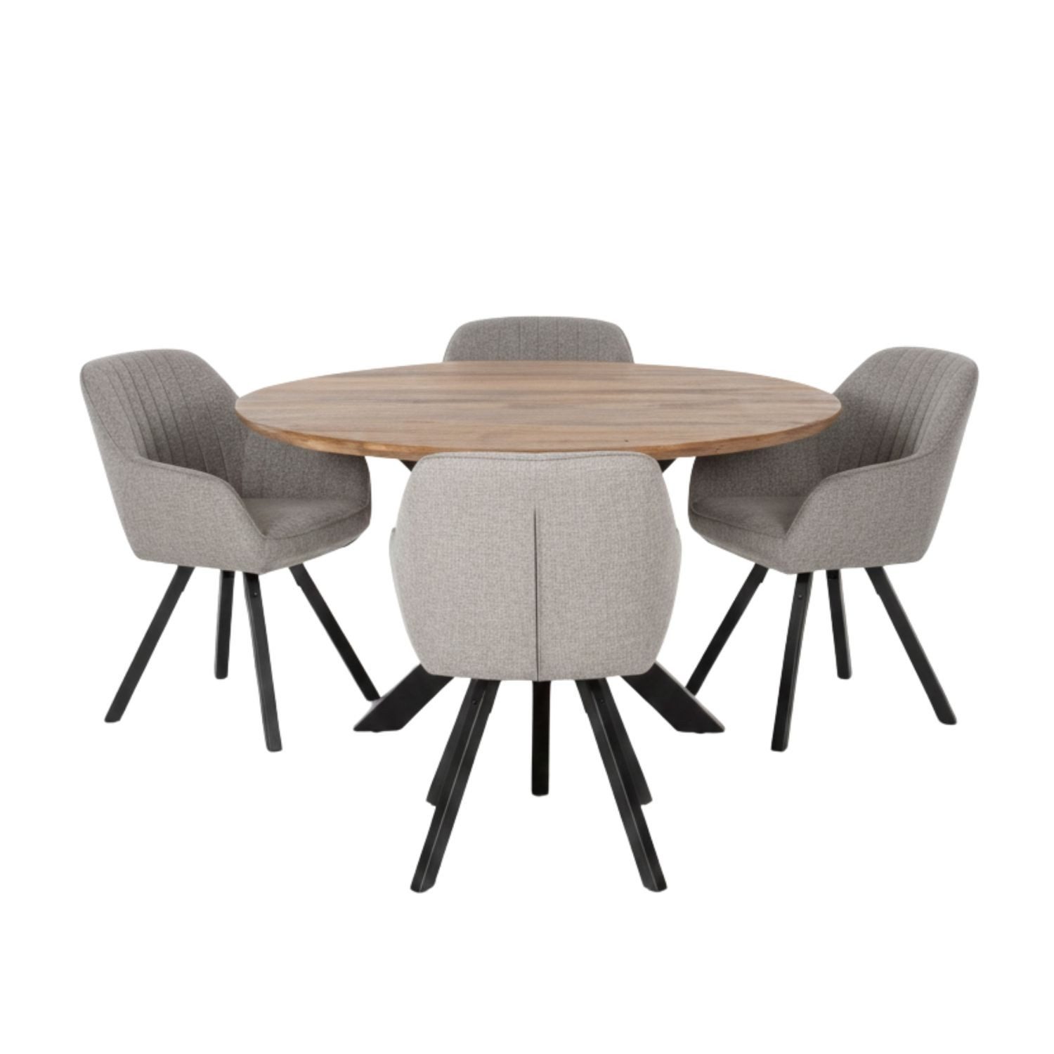 bene living Essgruppe Massivholztisch Avola, 4er Set Diningsessel Matera he günstig online kaufen