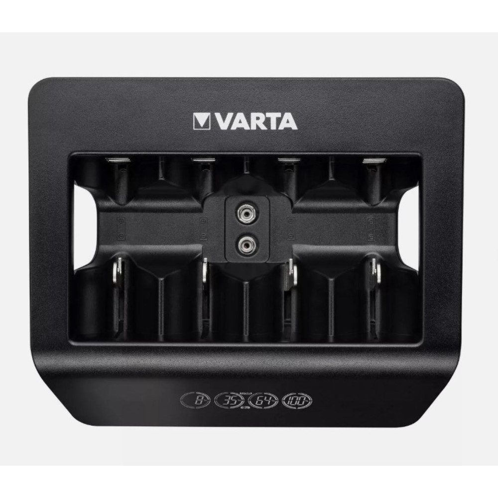 VARTA Akku Batterien Charger Batterie-Ladegerät (Spar-Set, 1-tlg., Spar-Set, für AA, AAA, C, D und 9V Akkus)