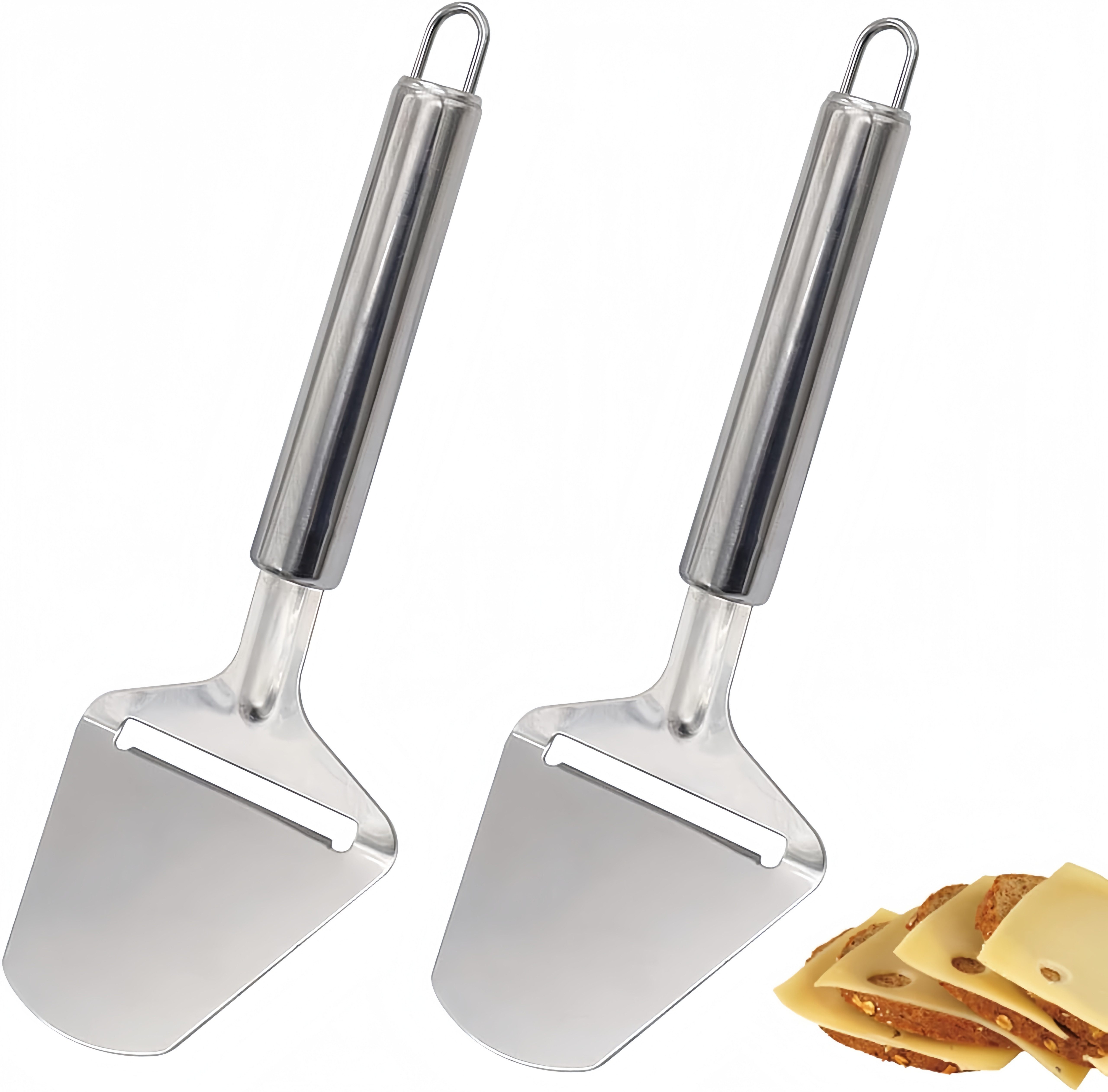 FOUORTUNATE-BEE Käsehobel 2er Set Käseschneider für weichen & harten Käse, (2-St), Käsehobel Set für gleichmäßige Scheiben