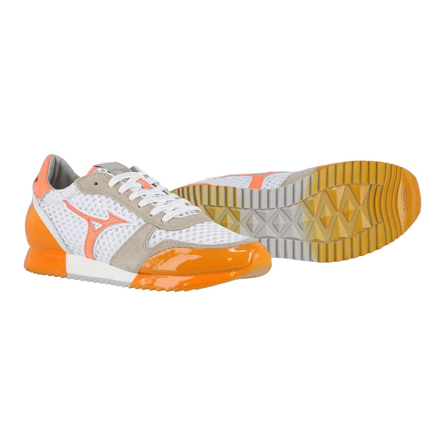 Mizuno Etamin 2 Poliuretano weiss/orange Herren Sneaker günstig online kaufen