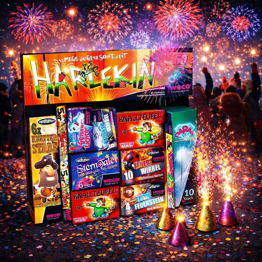 FlameXBurn Geburtstagskerze Party für Jugendefeuerwerk Silvester 2026 (Set, günstig online kaufen