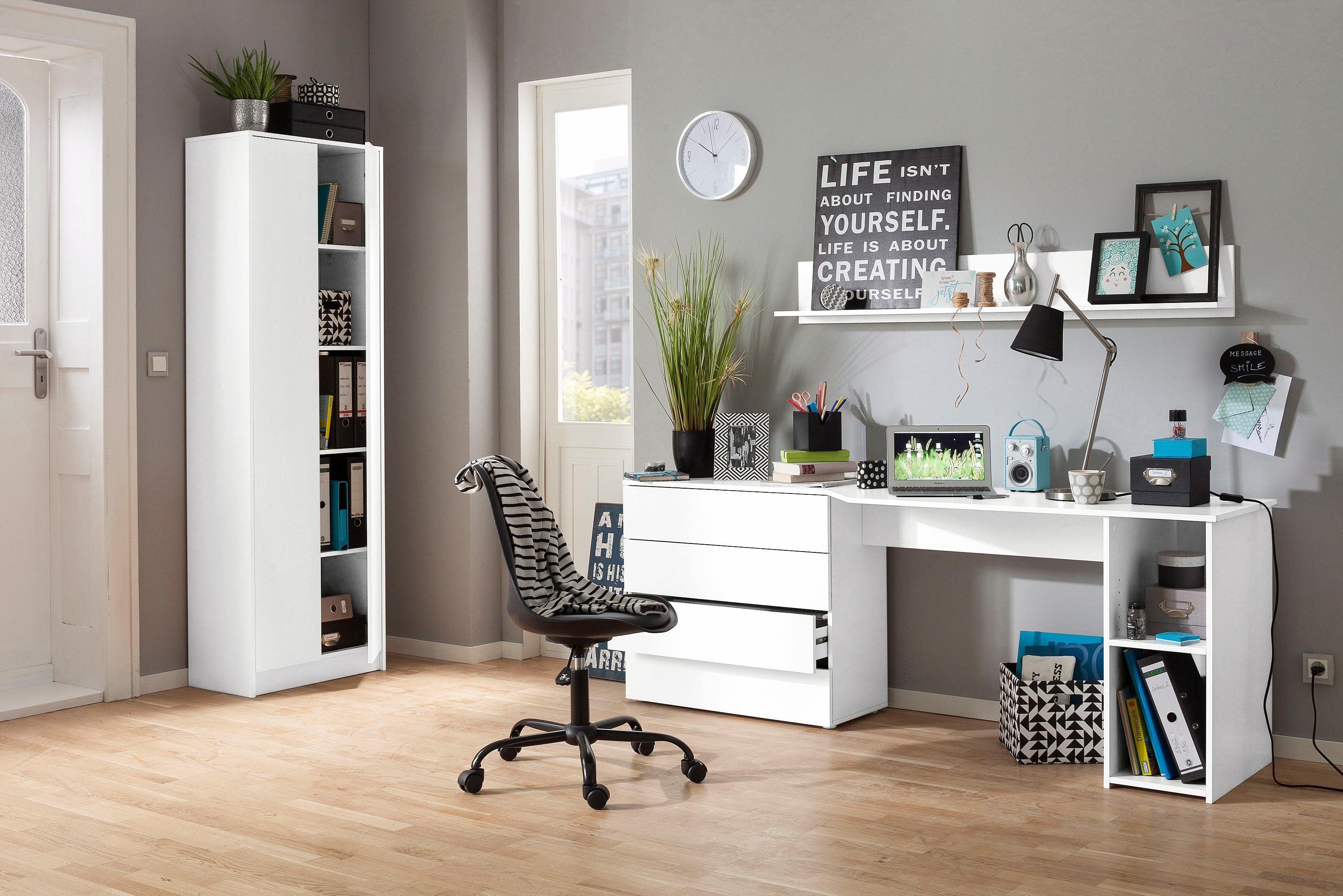 borchardt Möbel Schreibtisch Vaasa, Breite 196 cm, Push to Open-Funktion günstig online kaufen
