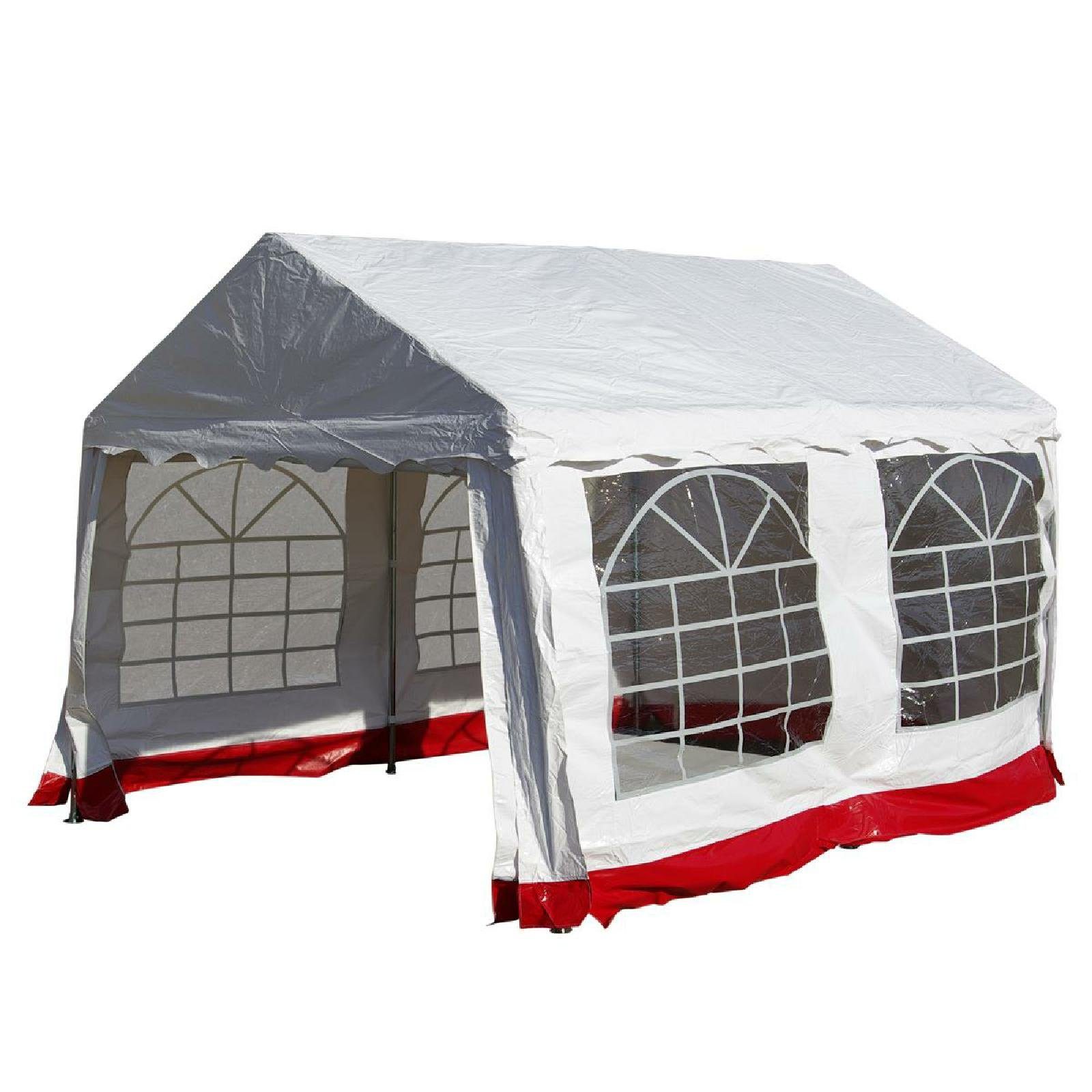 VCM Faltpavillon Festzelt, 3x4 Meter PVC wasserdicht