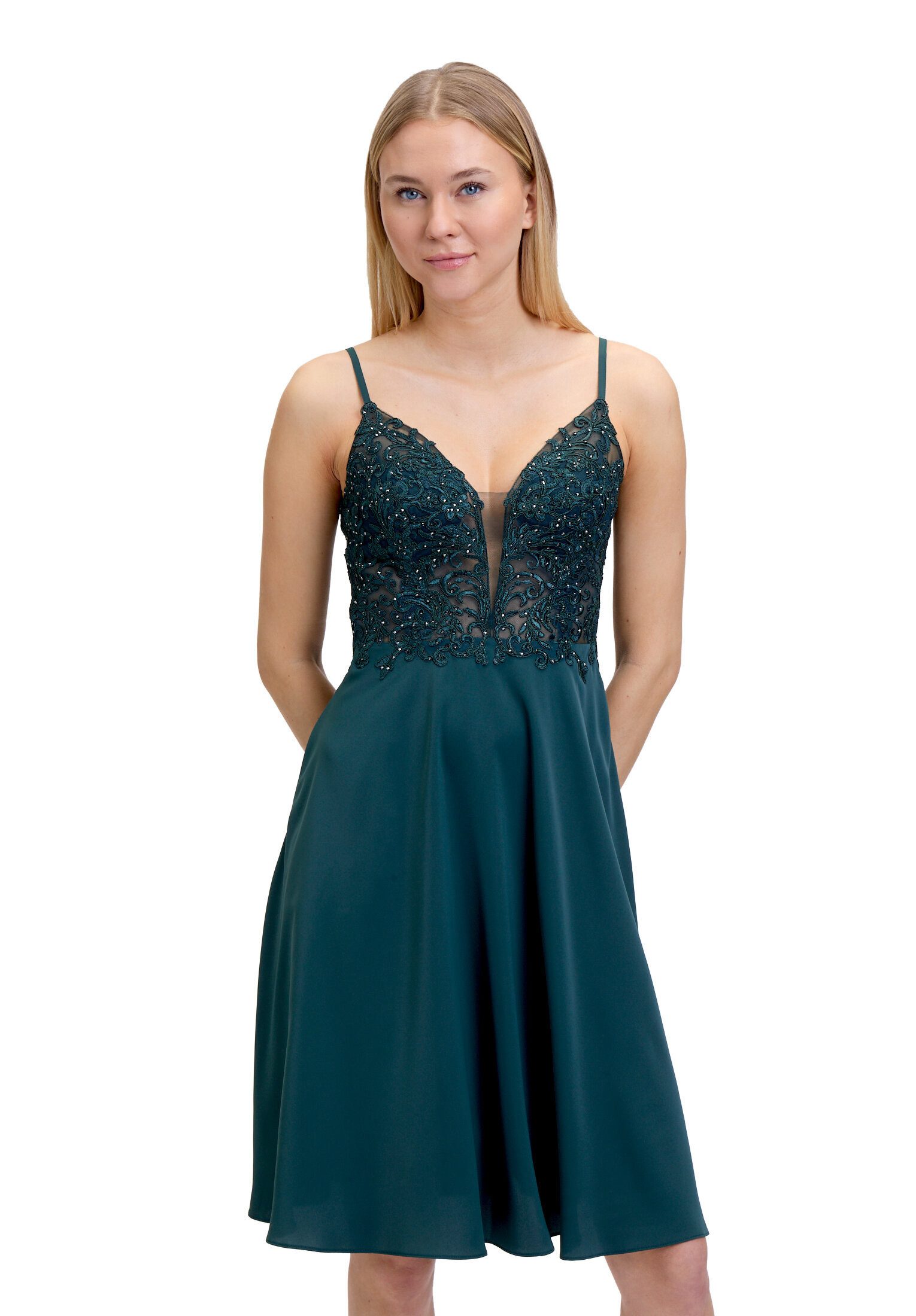 Vera Mont Abendkleid Damen mit Stickerei Spitze
