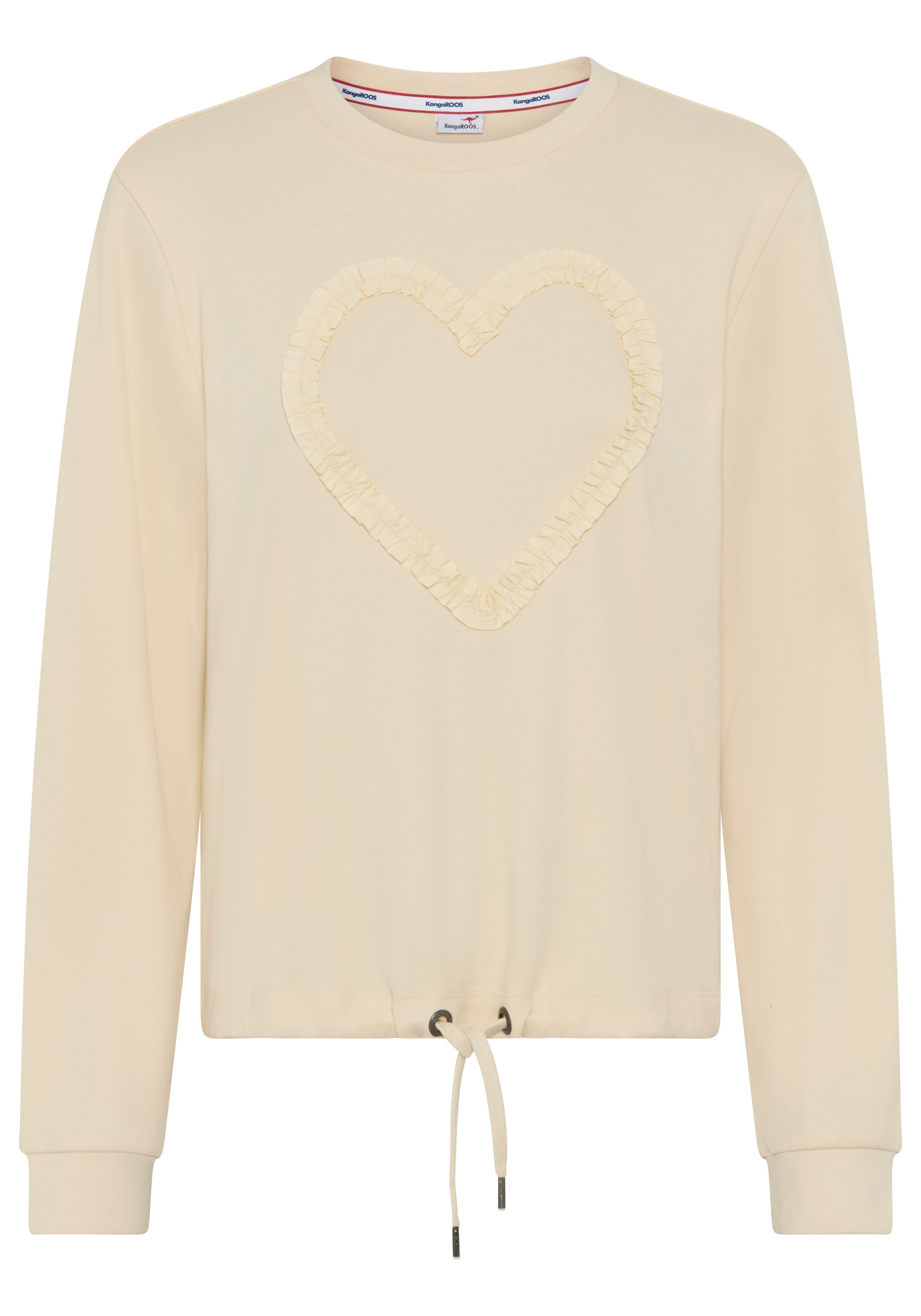 KangaROOS Sweatshirt mit Bordüre und Schmuckelement als Applikationen, Loose Fit. € 39,99, (€ 39,99 pro 1 Stk).