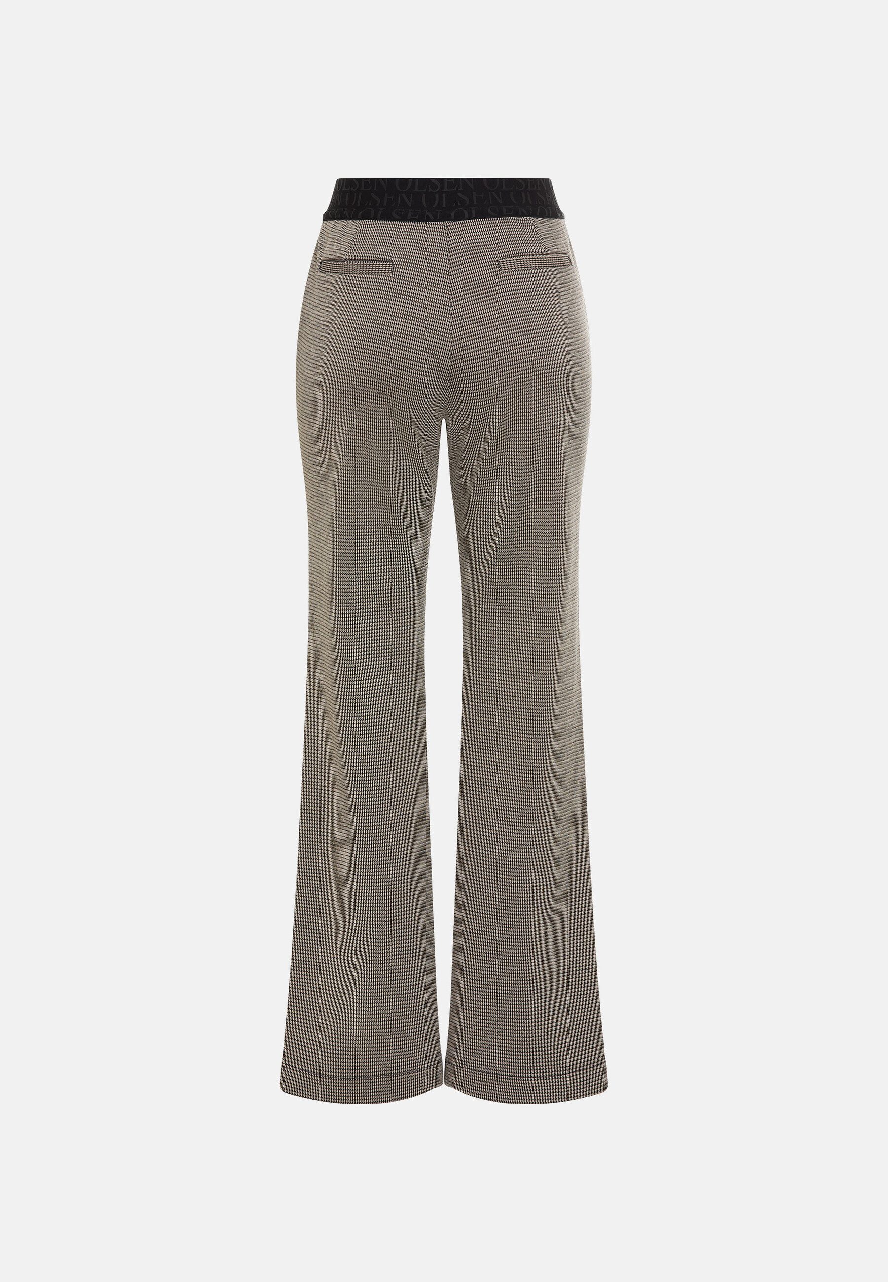 Olsen Stoffhose mit Jacquard-Muster