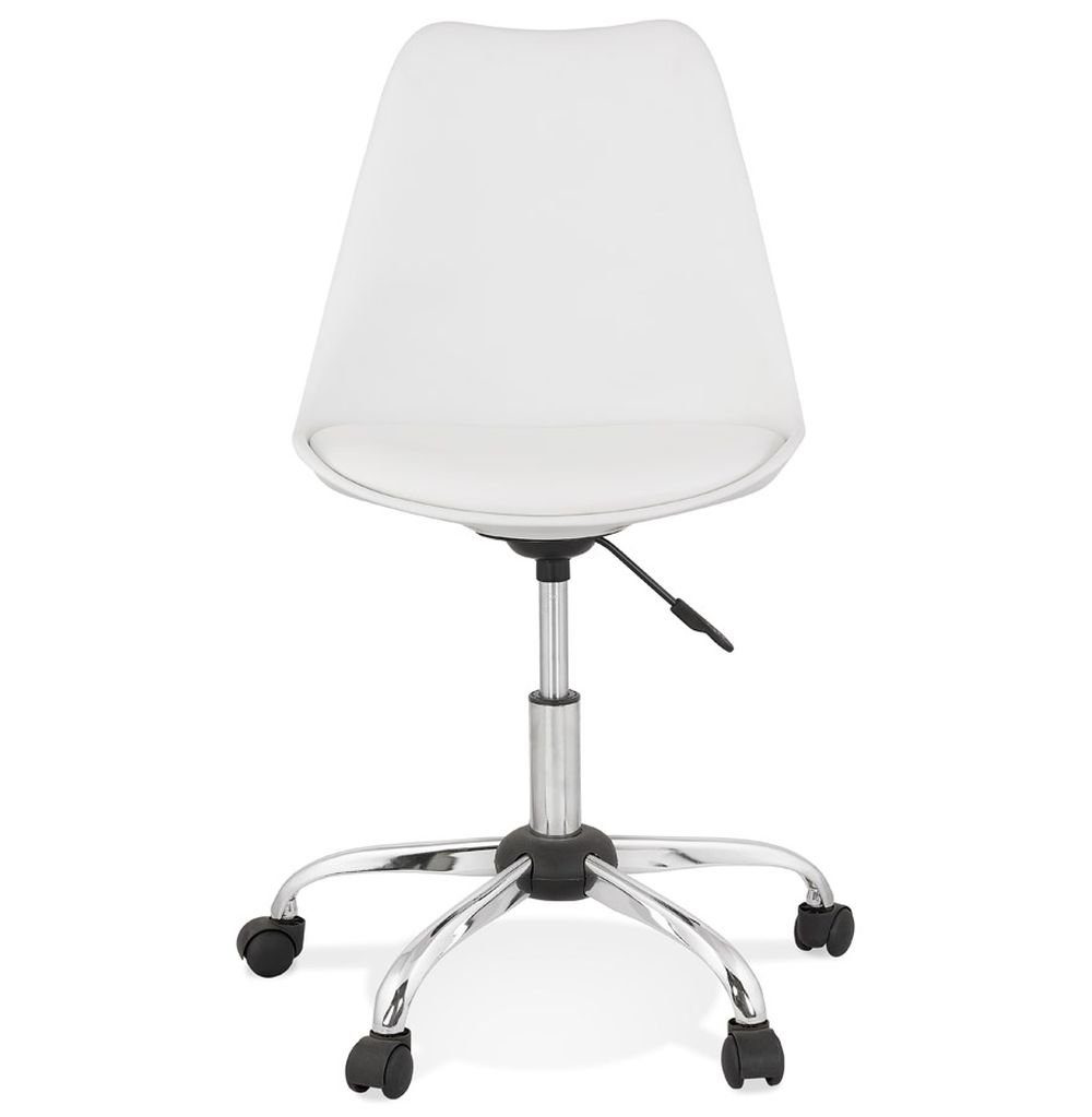 Schreibtischstuhl Textile KADIMA Weiss DESIGN (white,chrome) Weiß AMI Bürostuhl