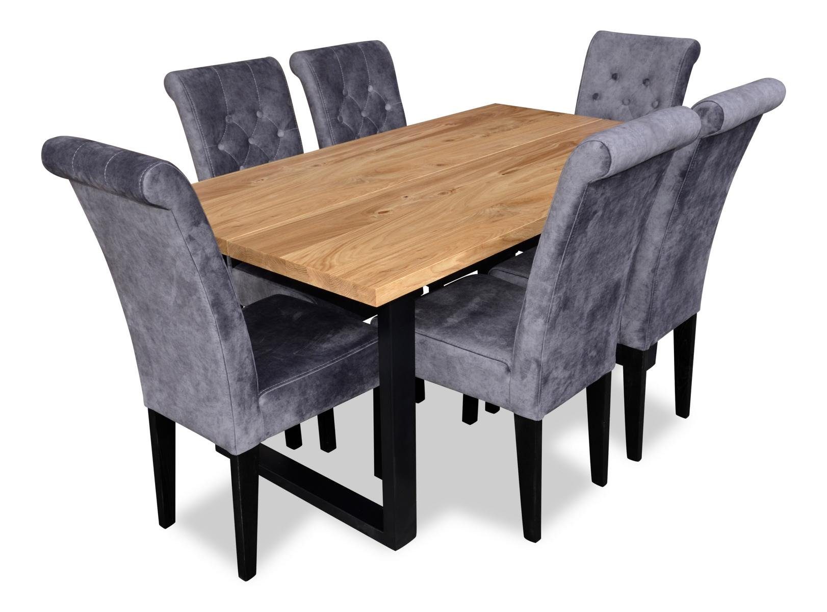 Set Esszimmer Tisch Holz tlg Stühle JVmoebel Essgruppe, 6x Modern Garnitur neu Esstisch Stuhl Set 7