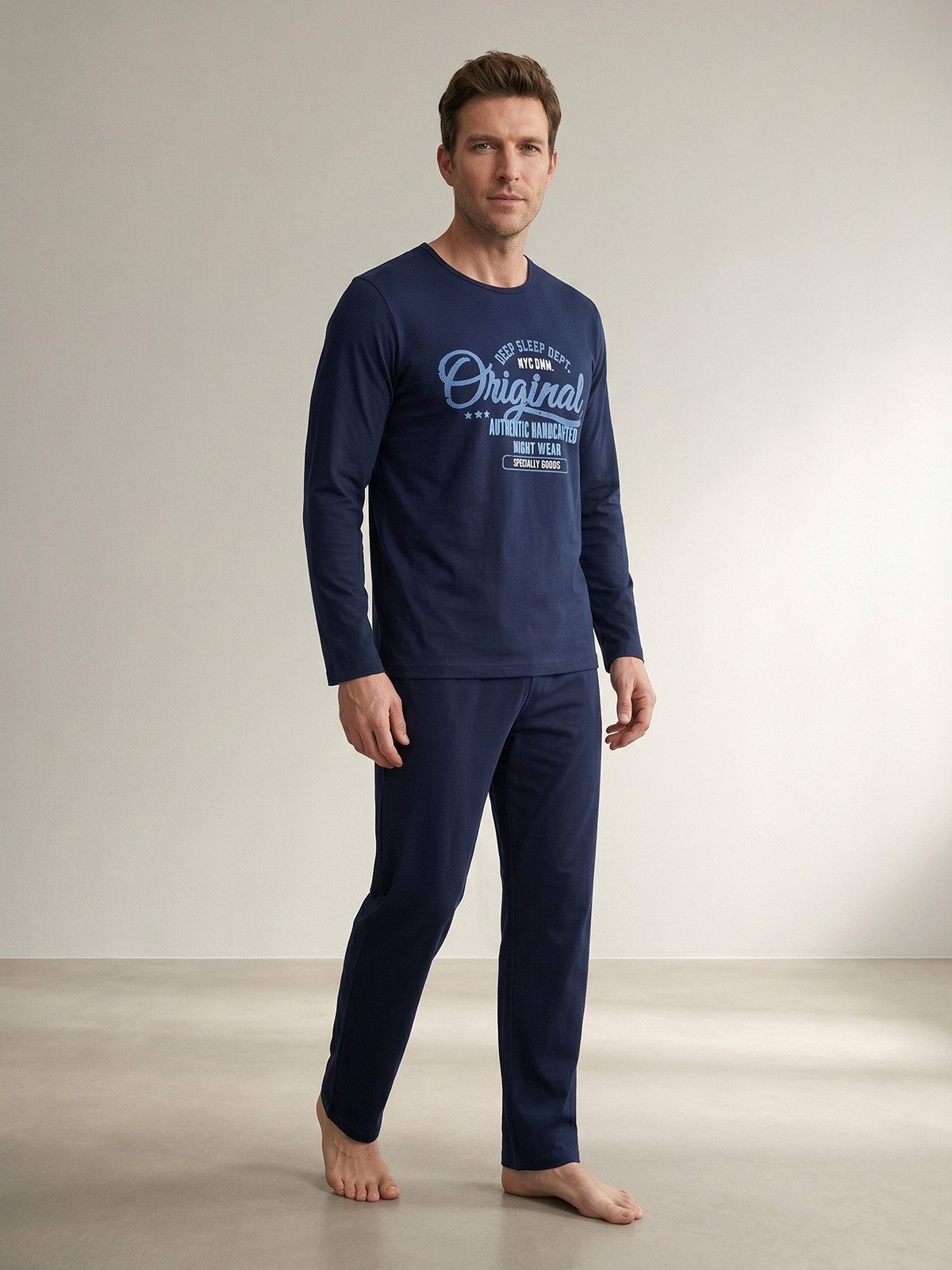 Pyjama Pyjama Set Langarm - Original Authentic Nightwear
