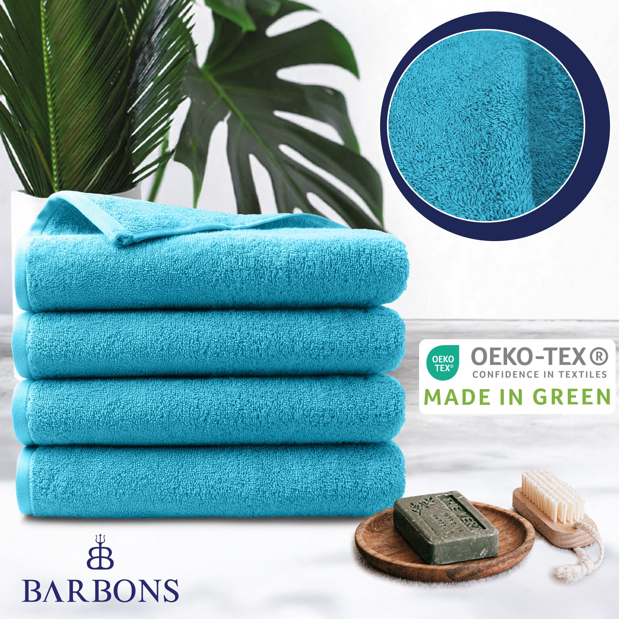 BARBONS Handtücher Set – 8-tlg Handtuch Set 50 x 100 cm für Badezimmer, Gäs günstig online kaufen