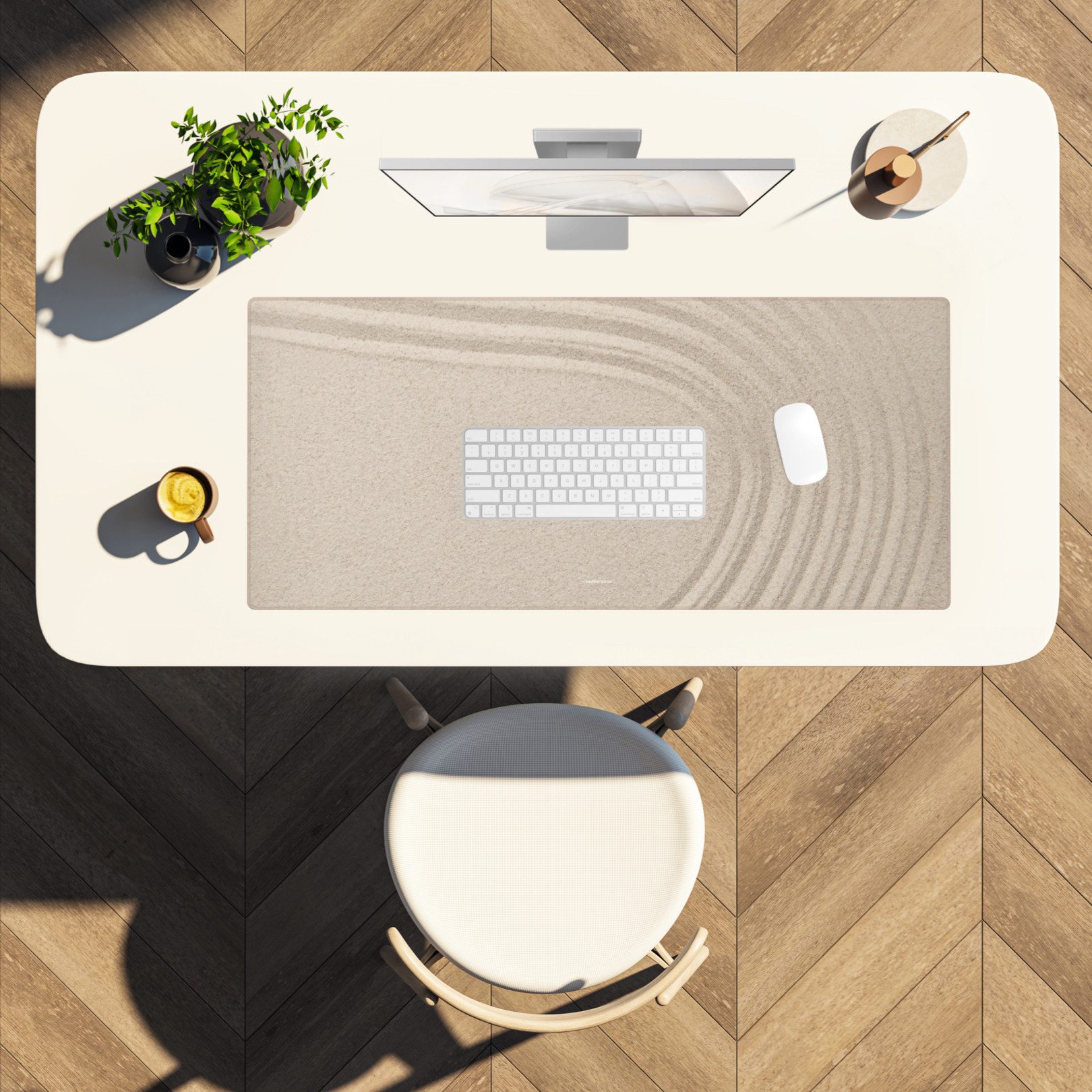 PAPER DESK Schreibtischunterlage XXL Mauspad Tischunterlage 90x40cm Desk Pad für Tastatur & Maus, (rutschfest & wasserabweisend, ultrasanfte Oberfläche)