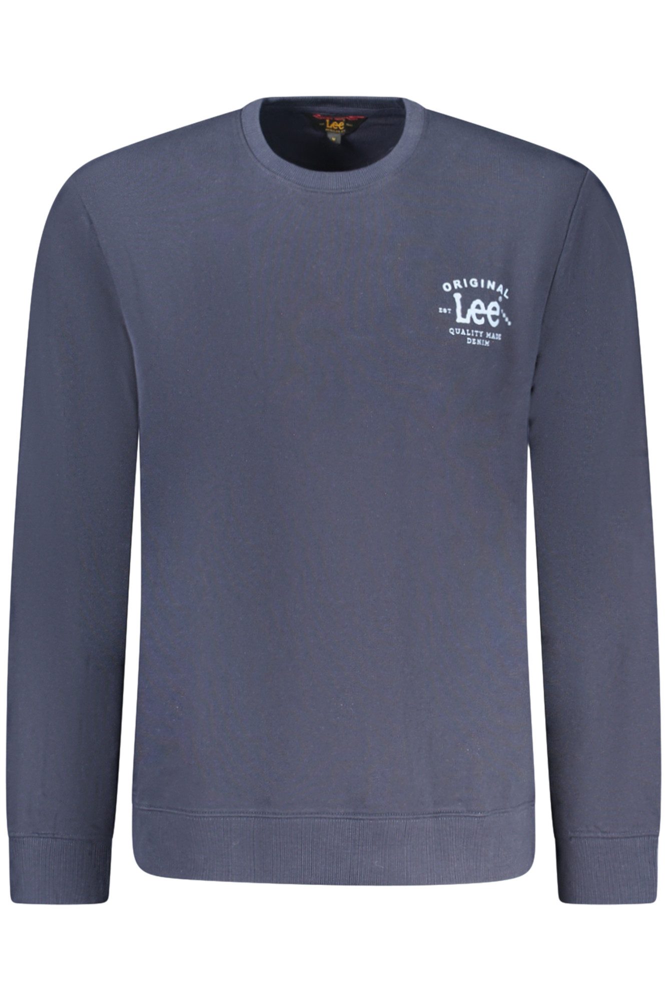 Lee® Sweatshirt Herren-Sweatshirt Blau: Langarm, Rundhals, Regular