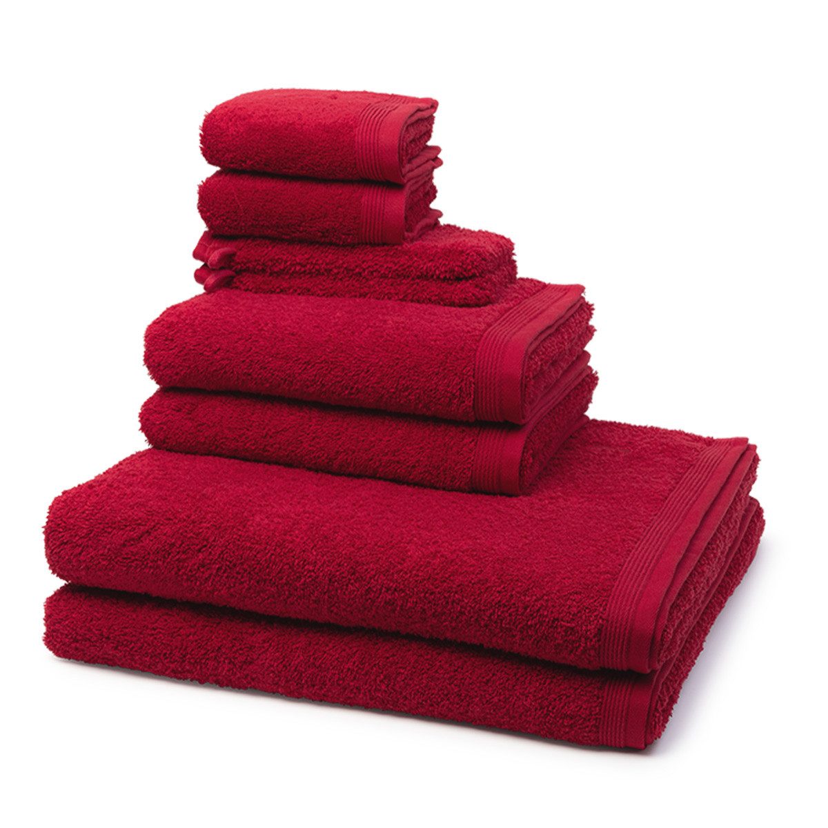 Möve Handtuch Set Superwuschel, Walkfrottee (Spar-Set, 8-St), 2 X Wasch- 2 X Gäste- 2 X Dusch- 2 X Handtuch im Set - Baumwolle