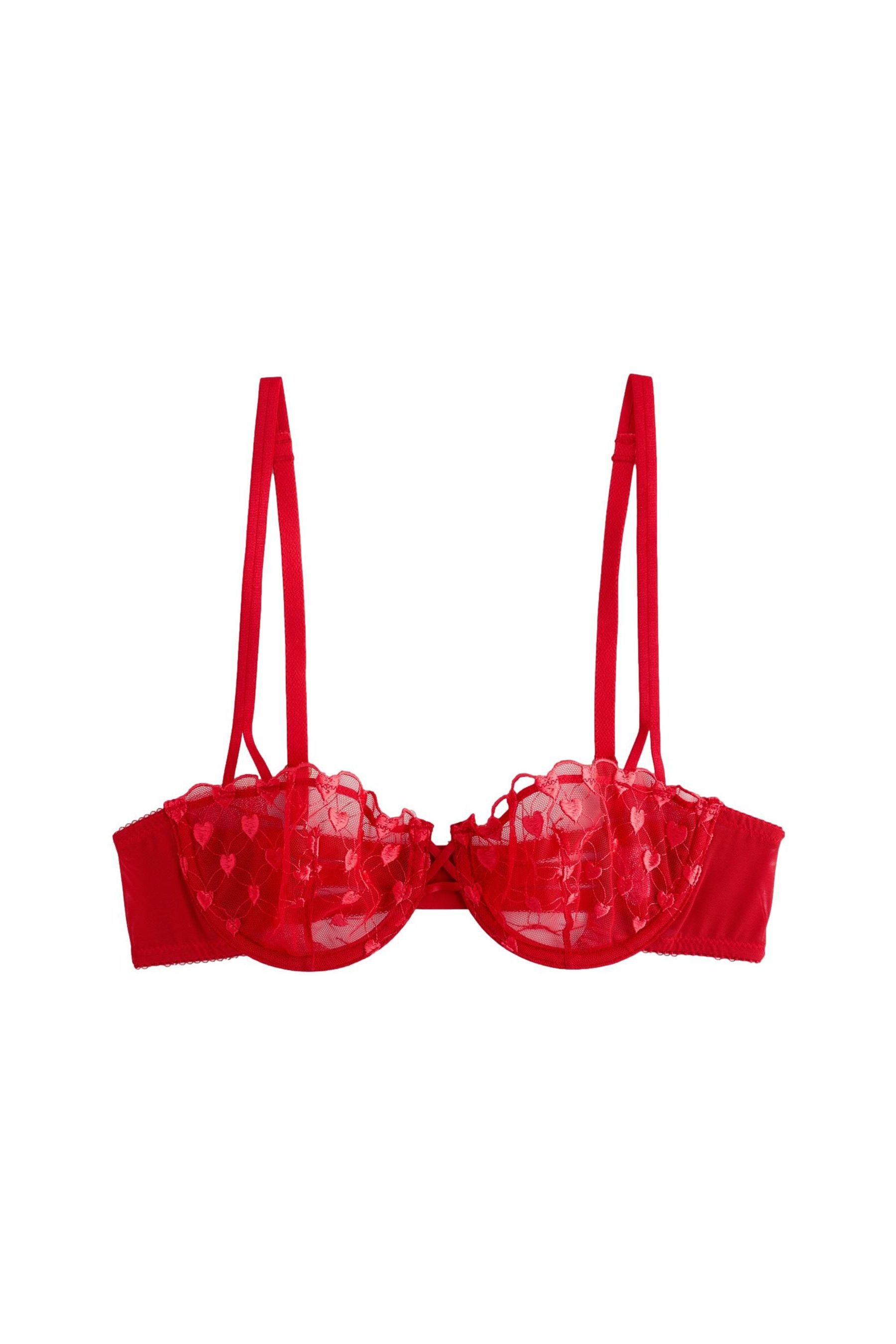 Next Balconette-BH Premium Balconett-BH mit Herz-Stickerei, A-E (1-tlg)