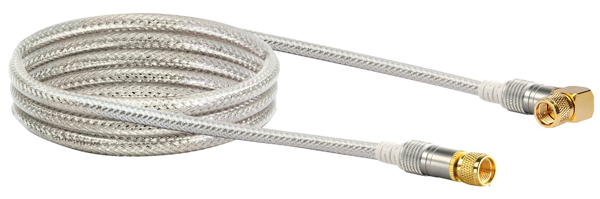 Schwaiger KVCWHD15 532 SAT-Kabel, F-Stecker, F-Winkelstecker, (150 cm), 4-fach geschirmt