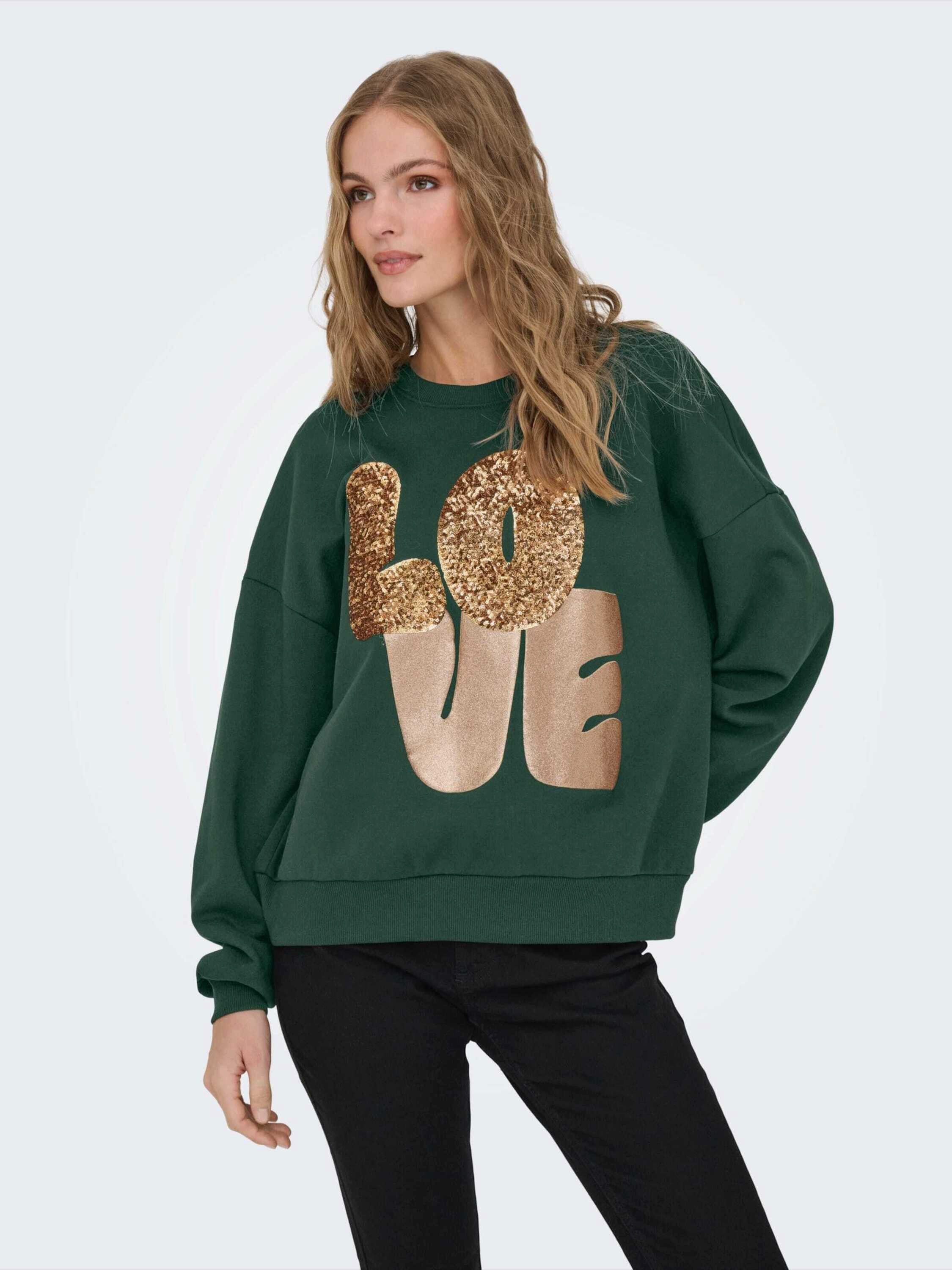 ONLY Sweatshirt ONLLALLY (1-tlg) Pailletten