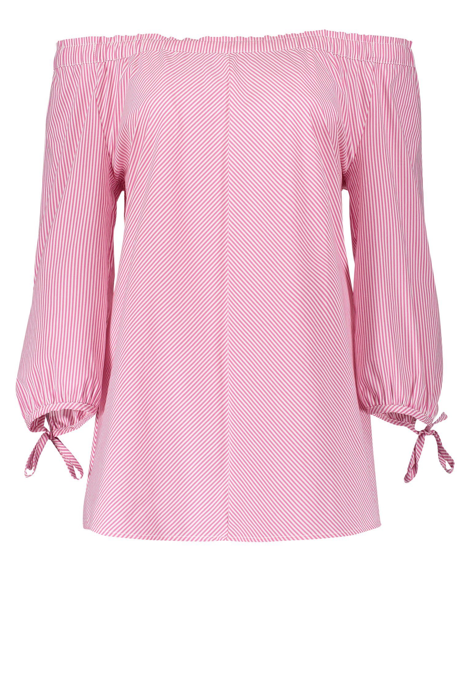Klassische Bluse Bluse Kurz 3/4 Arm
