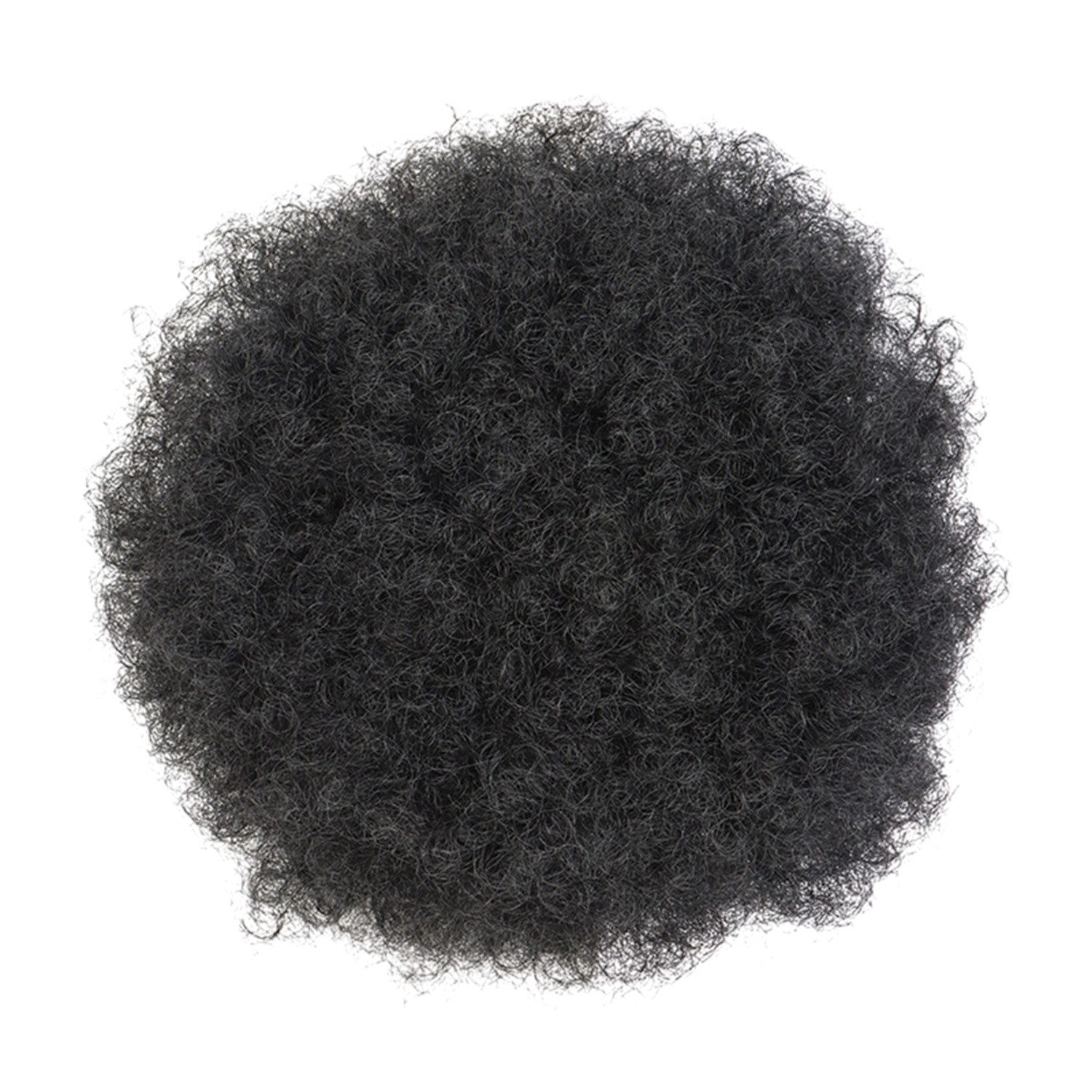 Refttenw Kunsthaarperücke Puff Hair Bun Kurzes Lockige Haar mit Kordelzug, Synthetische Chignon Haar Bun mit Clips
