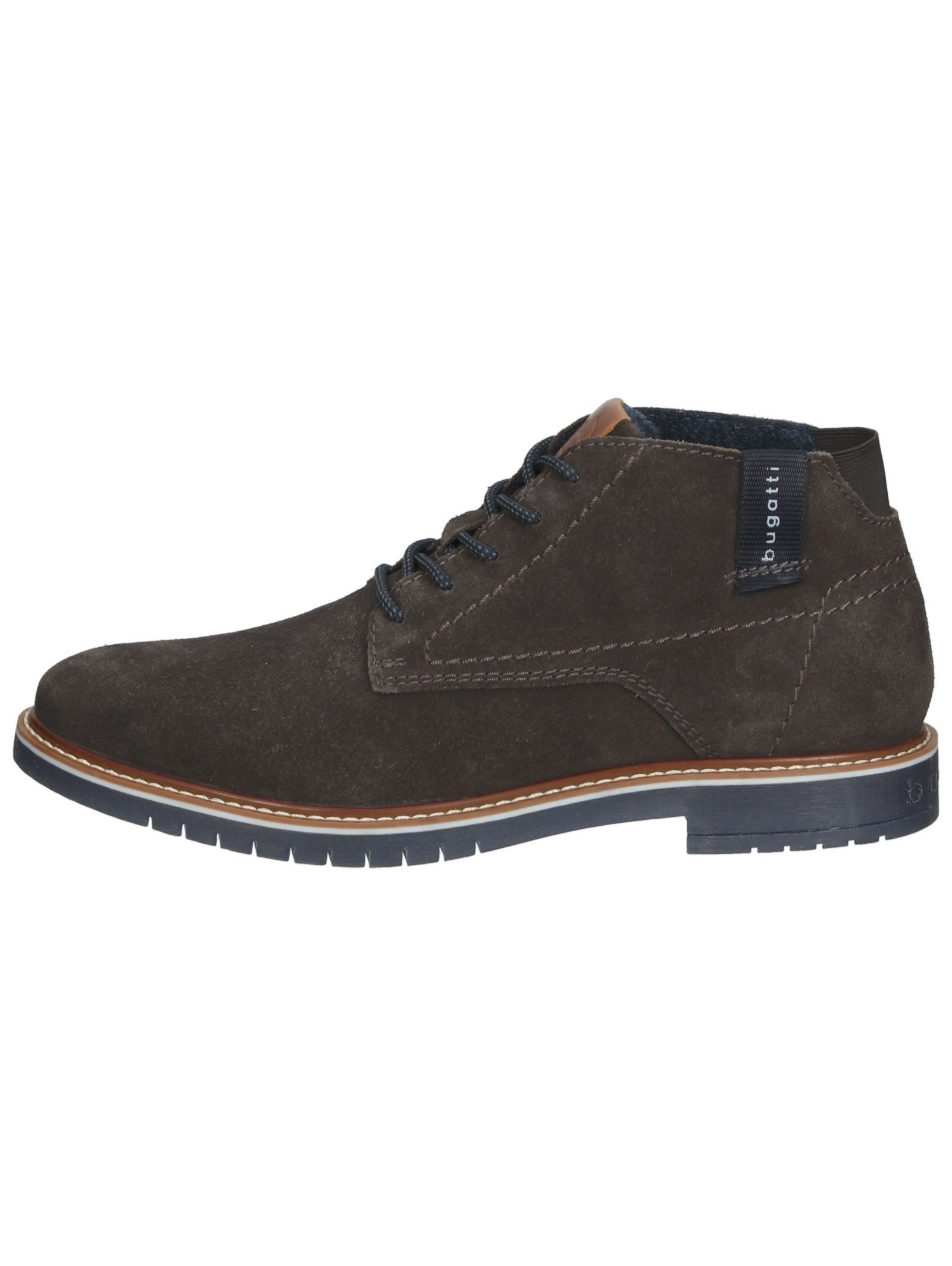 bugatti Stiefelette Veloursleder . Schnürstiefelette